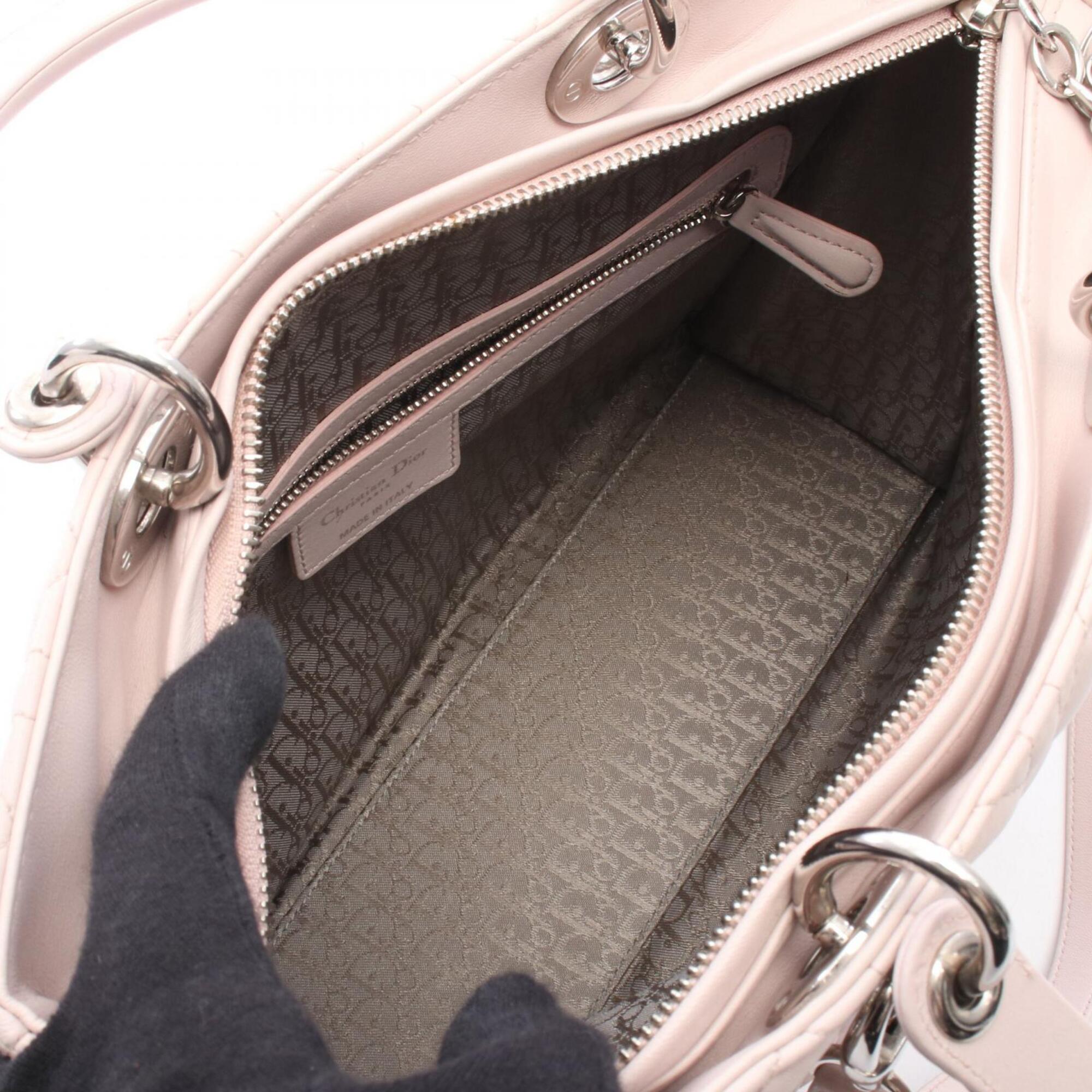 Christian Dior Pink Leather Handbag (Pre-Owned)