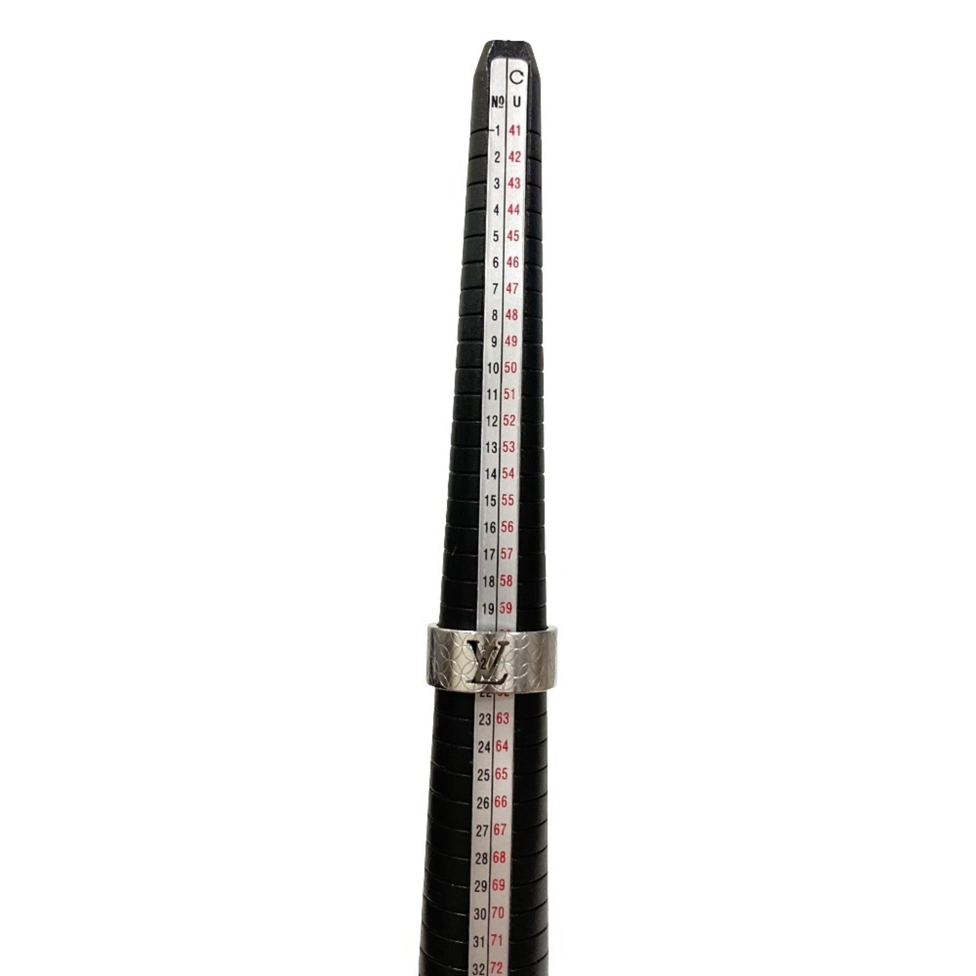 Louis Vuitton Silver Band Ring (Pre-Owned)