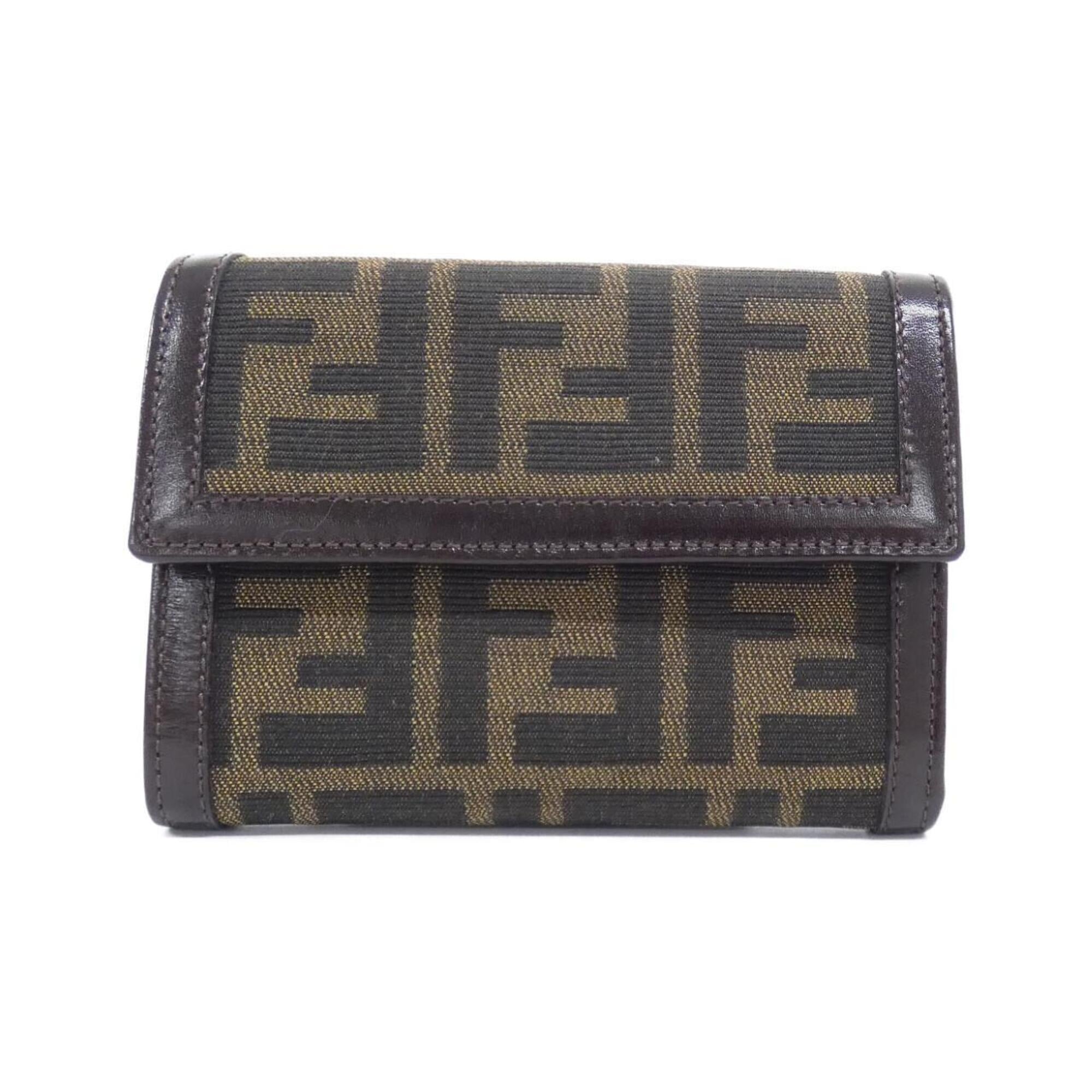 Fendi Brown Canvas Wallet (Bi-Fold) (Pre-Owned)
