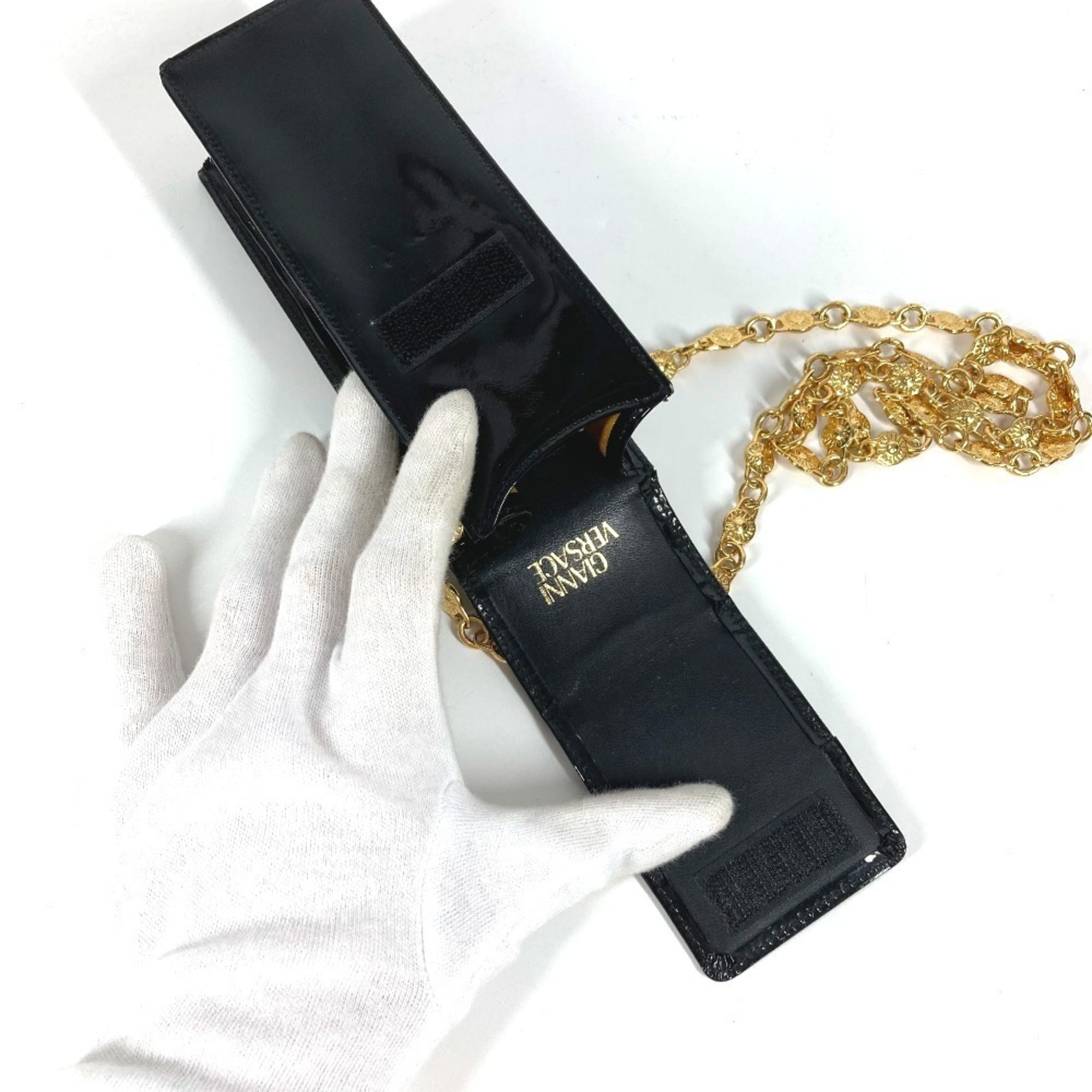 Versace Black Pochette Shoulder Bag (Pre-Owned)
