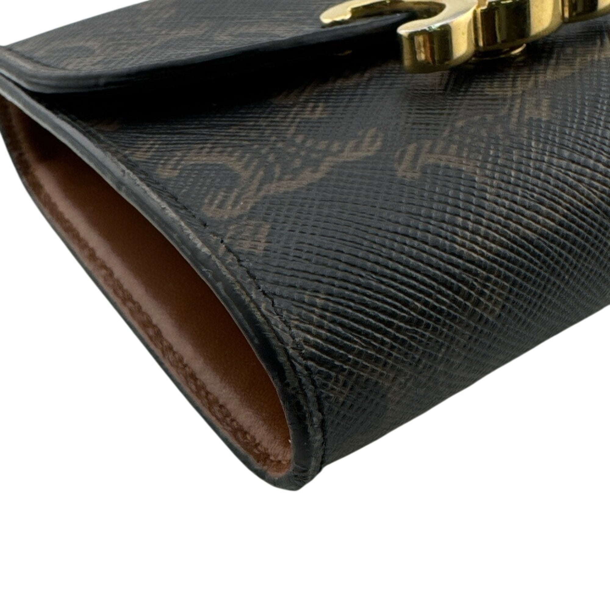 Celine Brown Leather Wallet (Tri-Fold) (Pre-Owned)