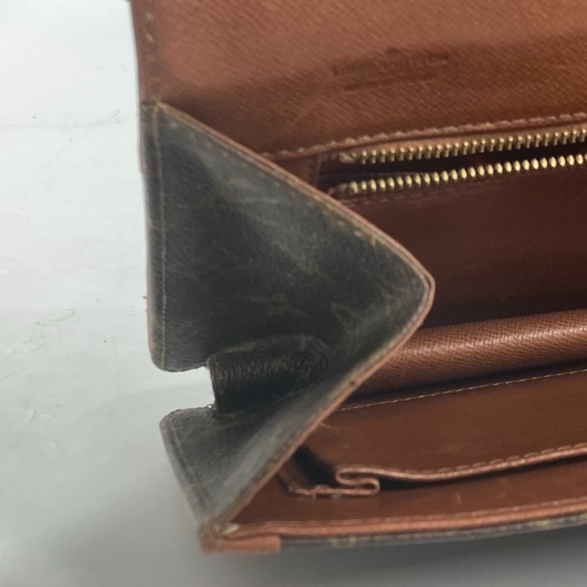 Louis Vuitton Brown Monogram Monogram Clutch Bag Pochette Pouch (Pre-Owned)