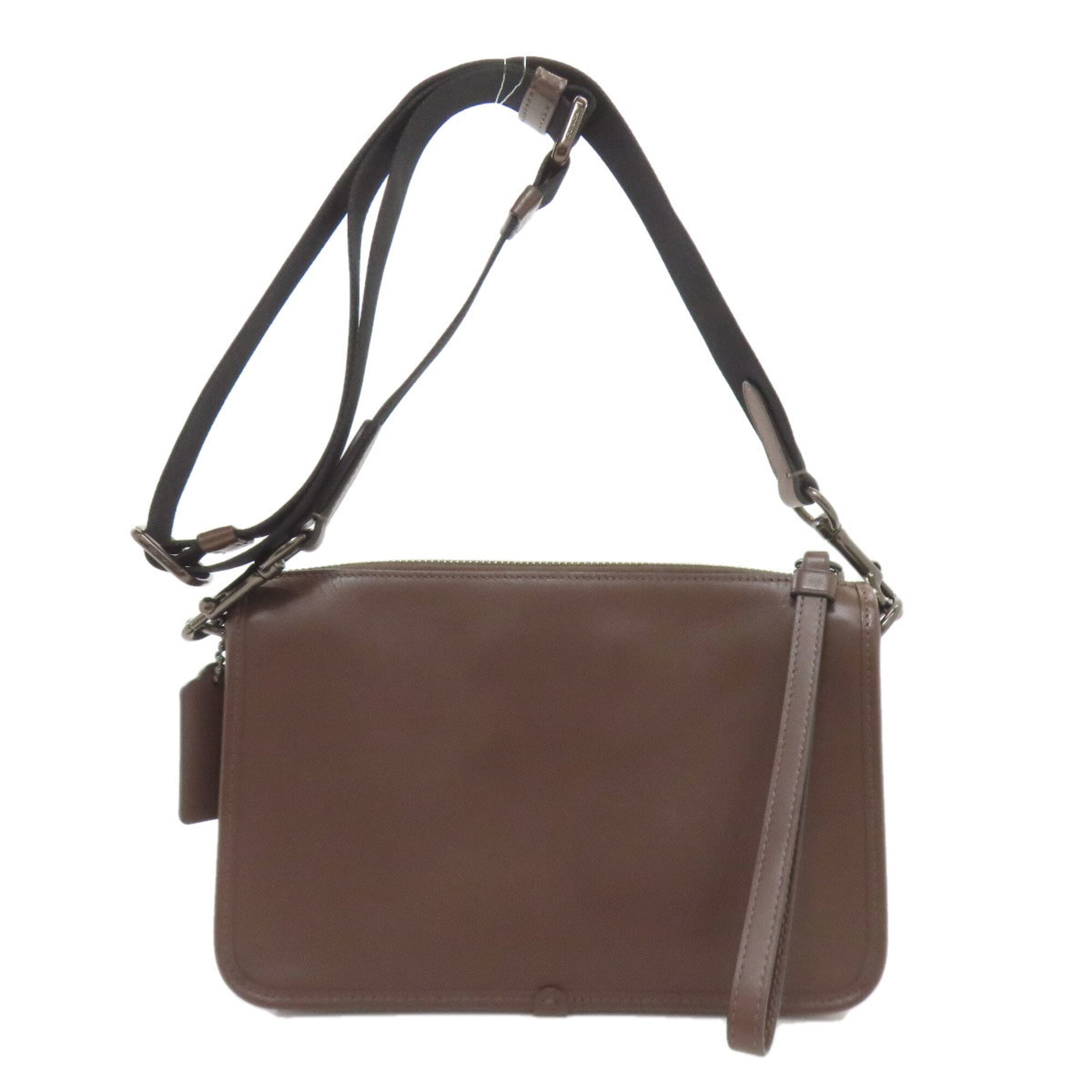 Coach Brown Leather Shoulder Bag (Pre-Owned)
