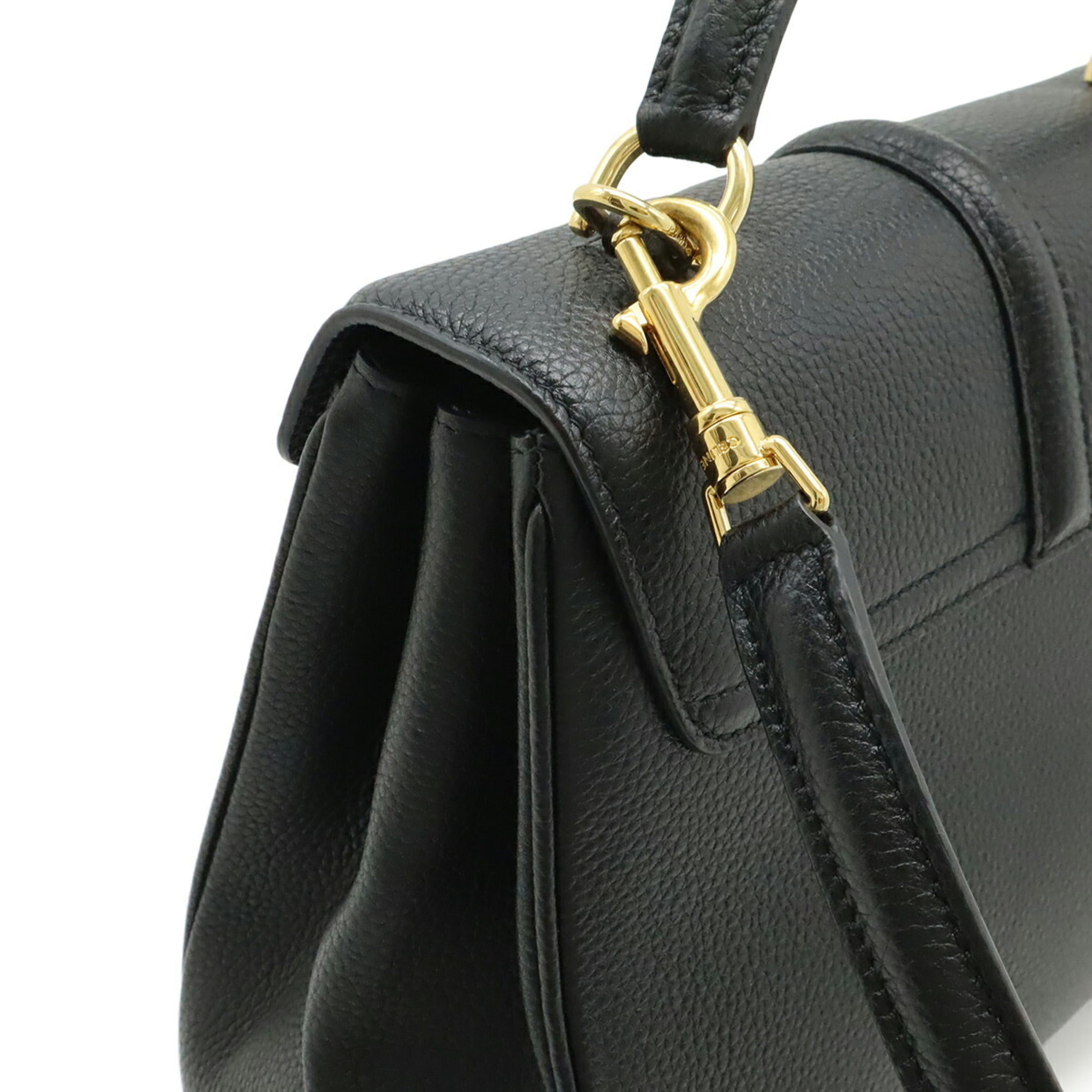 Celine Black Leather Handbag Shoulder Bag (Pre-Owned)