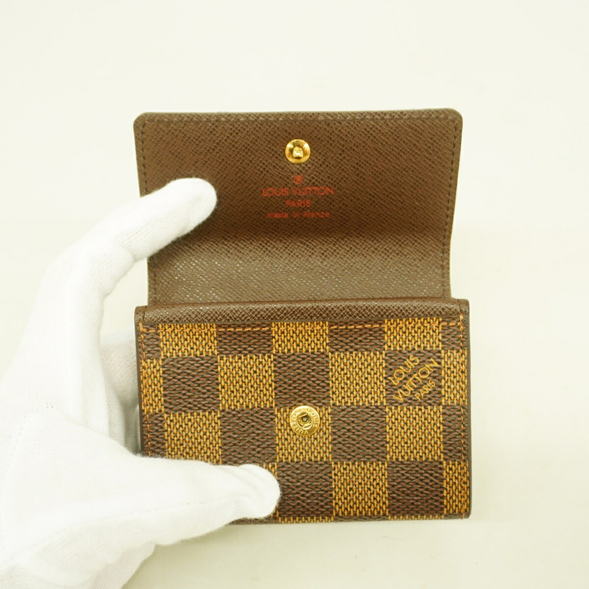 Louis Vuitton Ebene Coin Purse/Coin Case (Pre-Owned)