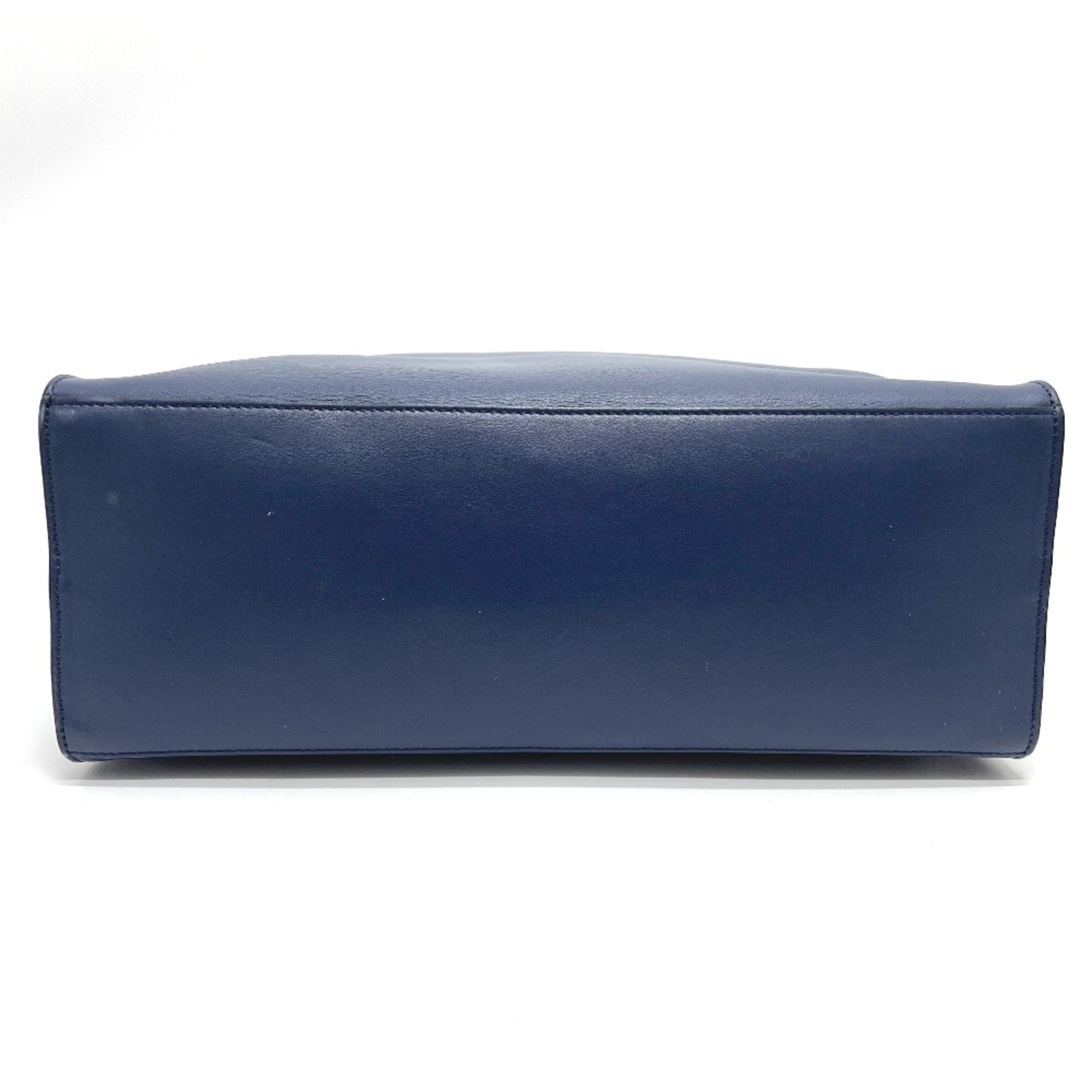 Fendi Navy Leather Briefcase (Pre-Owned)