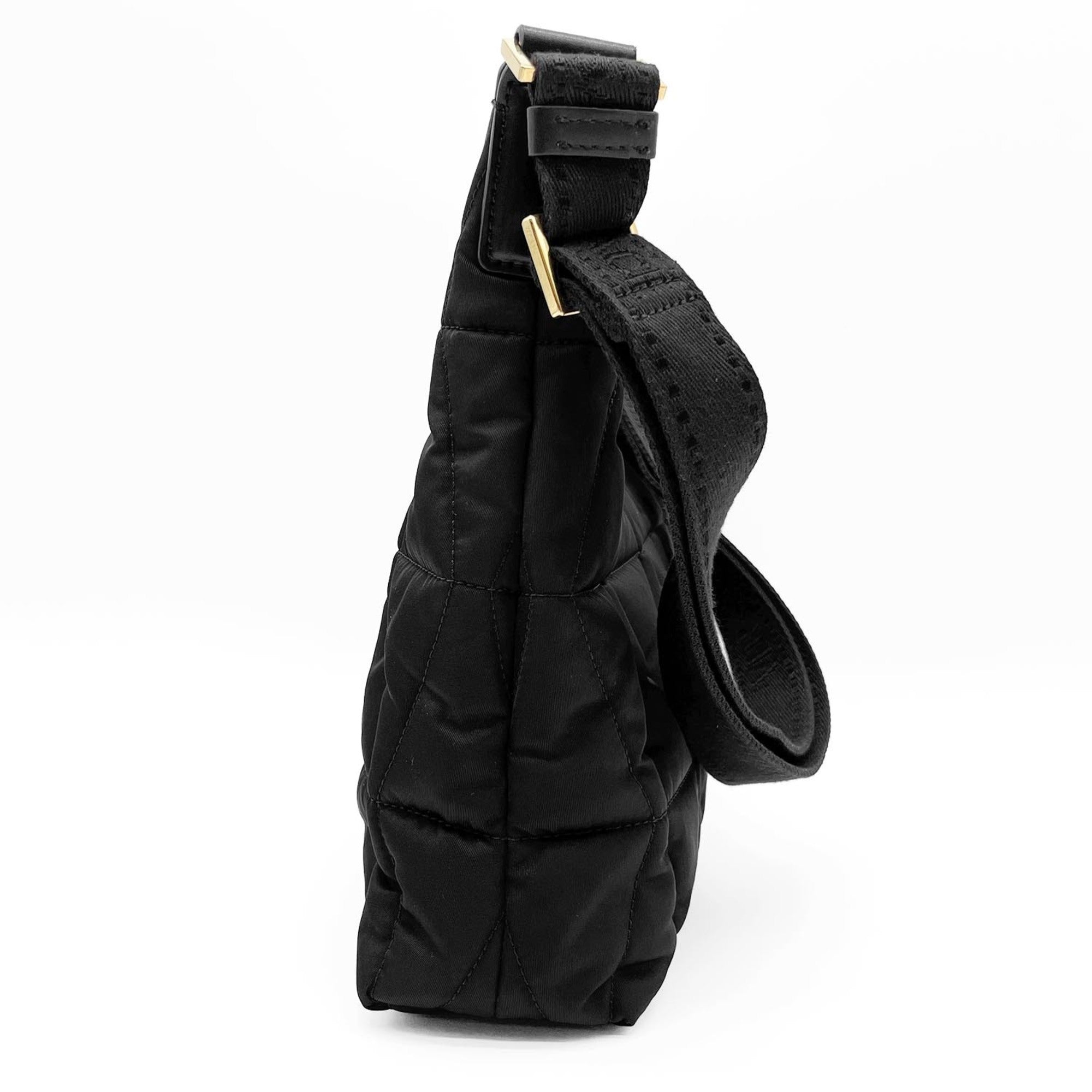 Versace Black Nylon Shoulder Bag (Pre-Owned)