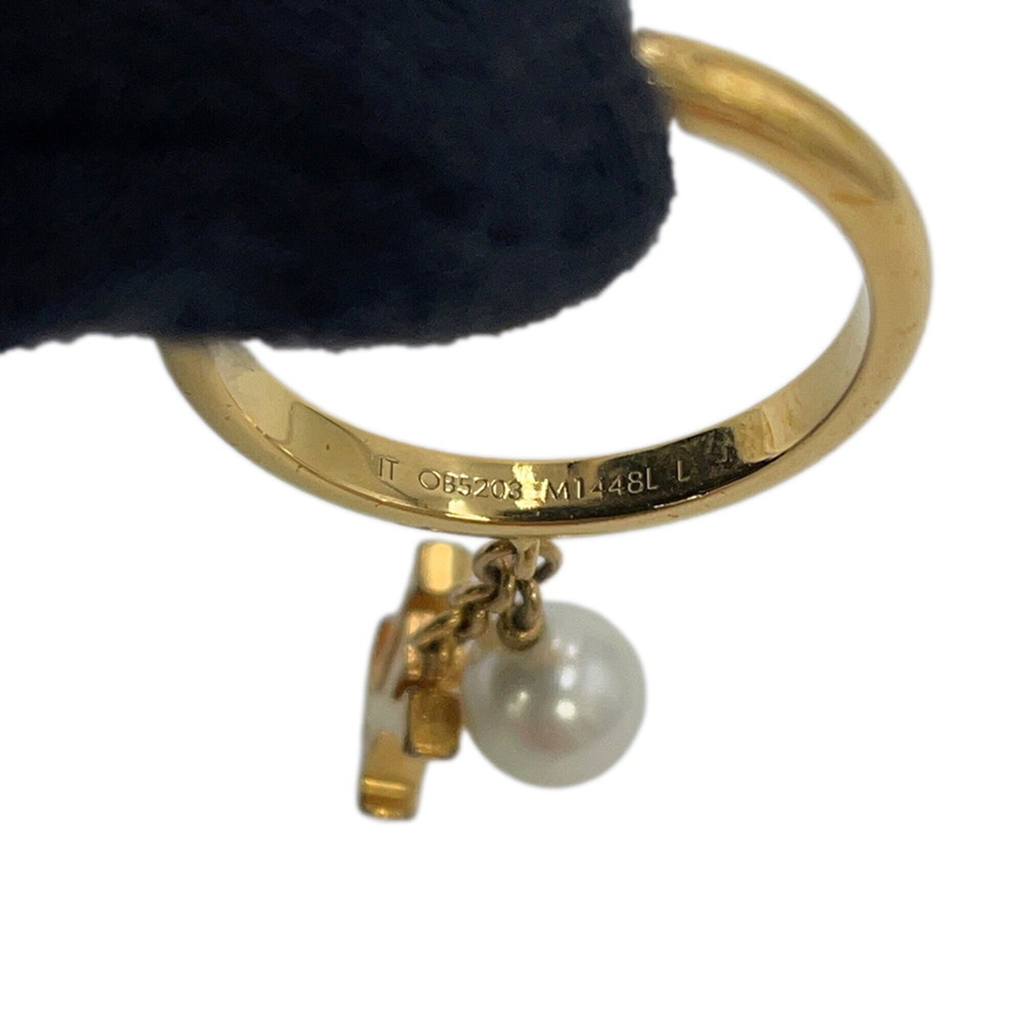 Louis Vuitton Gold Gold Plating Band Ring (Pre-Owned)