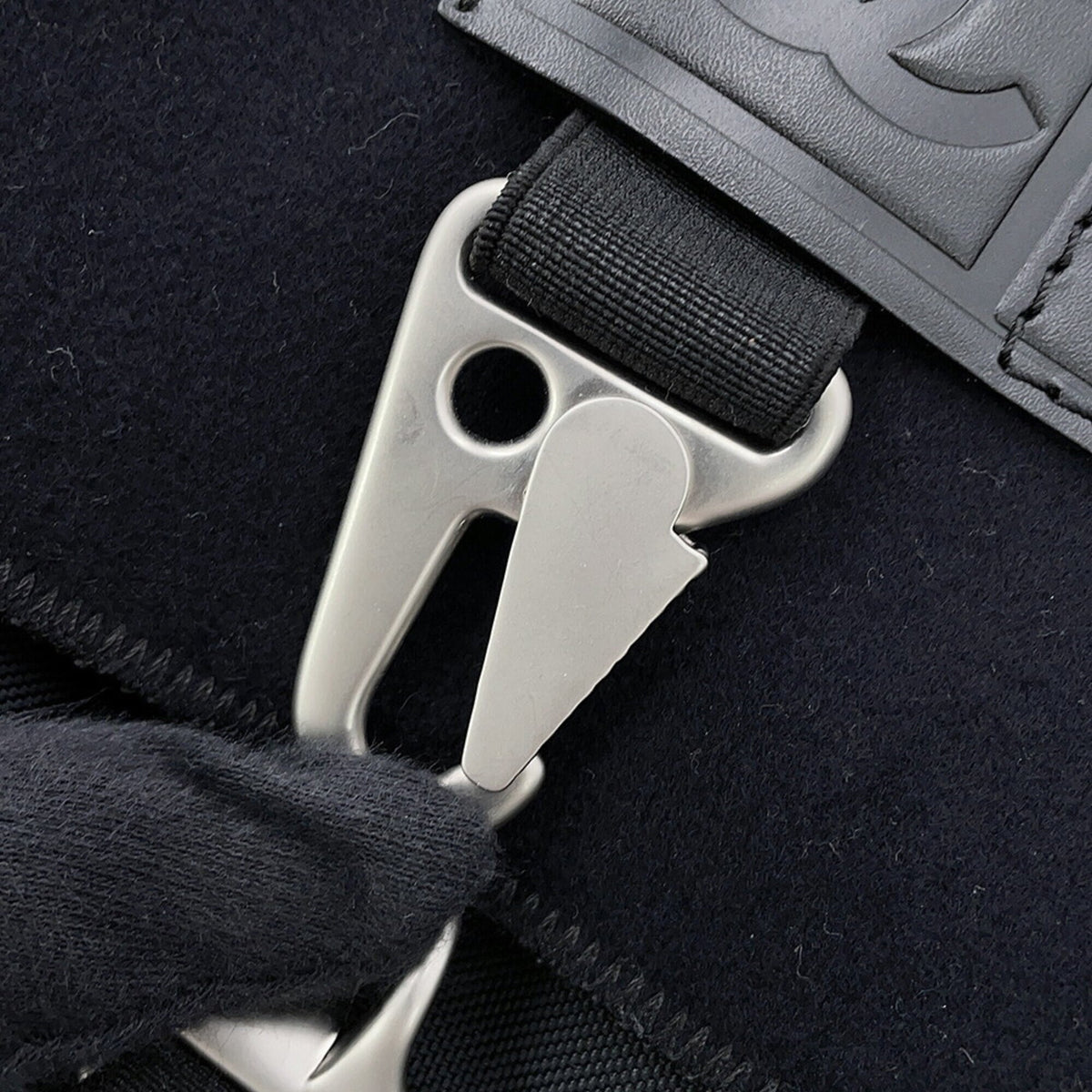 Chanel Sport Navy Black Nylon Felt Messenger Bag Shoulder Bag (Pre-Owned)