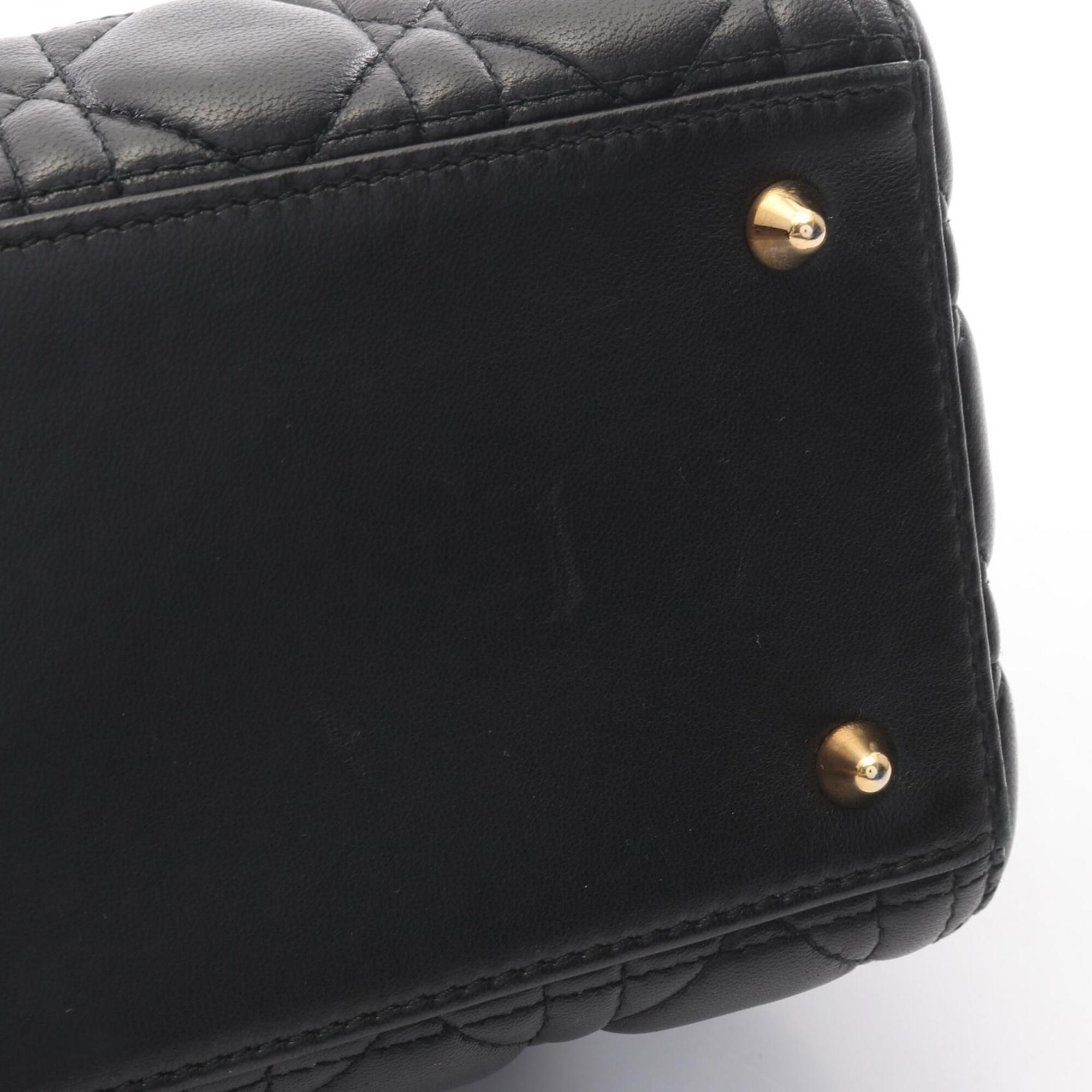 Christian Dior Black Leather Handbag (Pre-Owned)