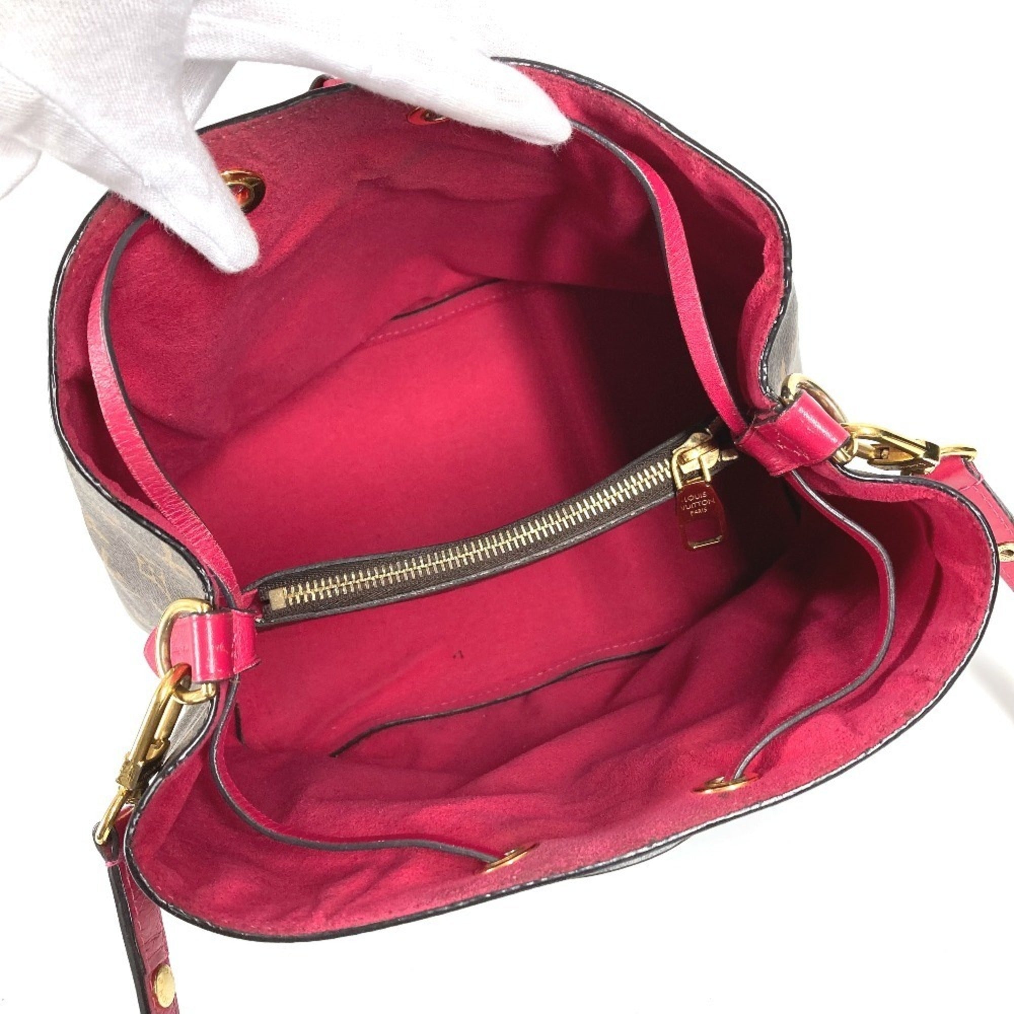 Louis Vuitton Brown Pink Monogram Shoulder Bag (Pre-Owned)