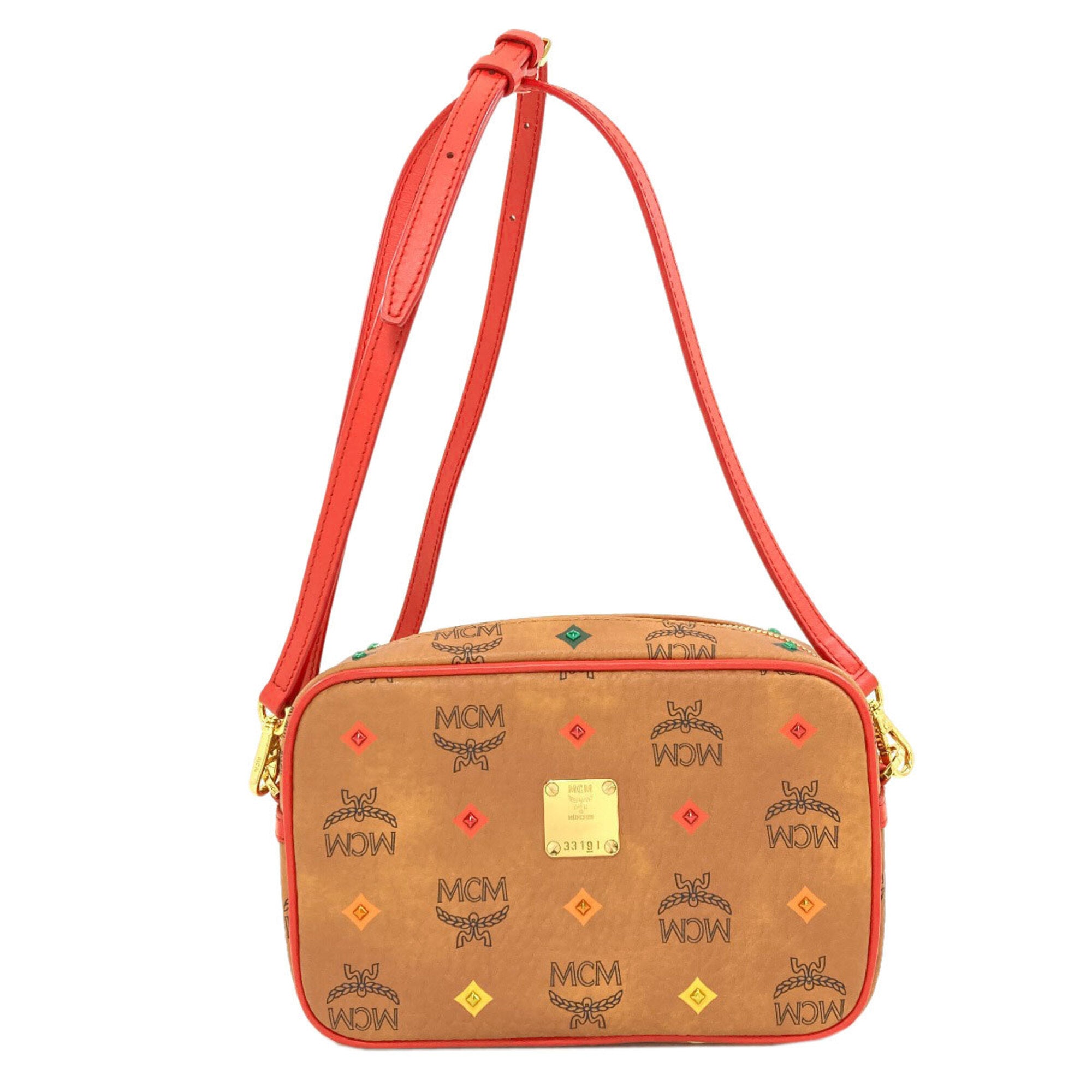 Mcm Brown Pvc Shoulder Bag (Pre-Owned)