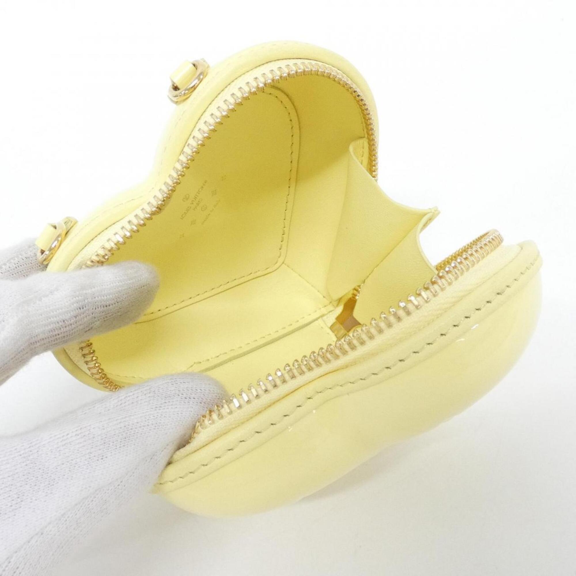 Louis Vuitton Yellow Leather Pouch (Pre-Owned)