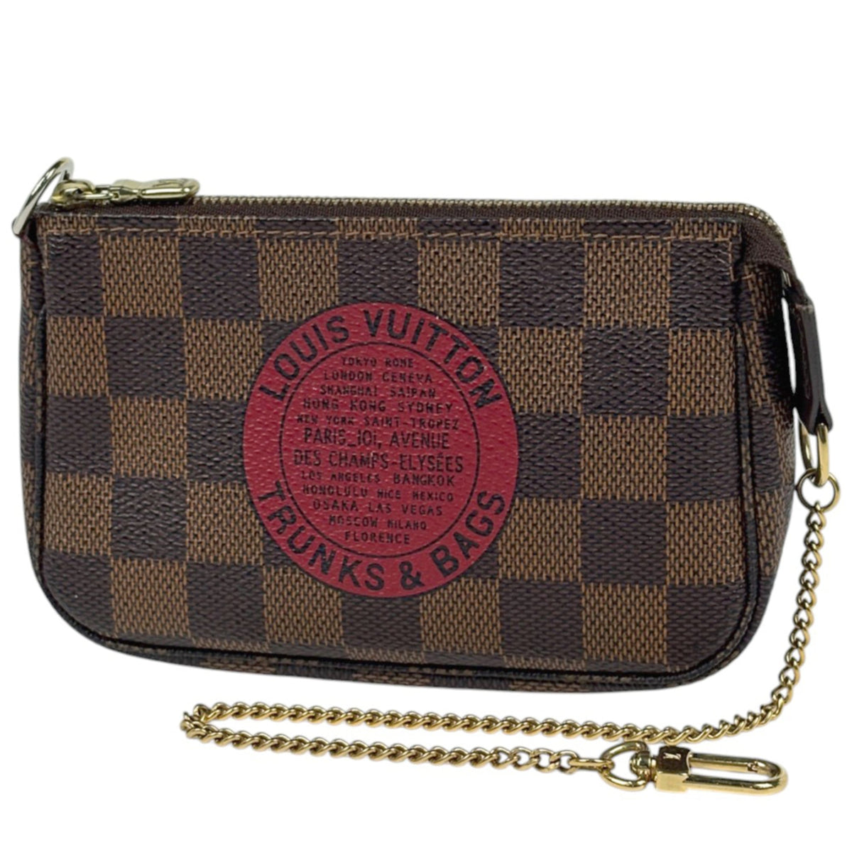 Louis Vuitton Damier Brown Damier Canvas Pochette Pouch (Pre-Owned)