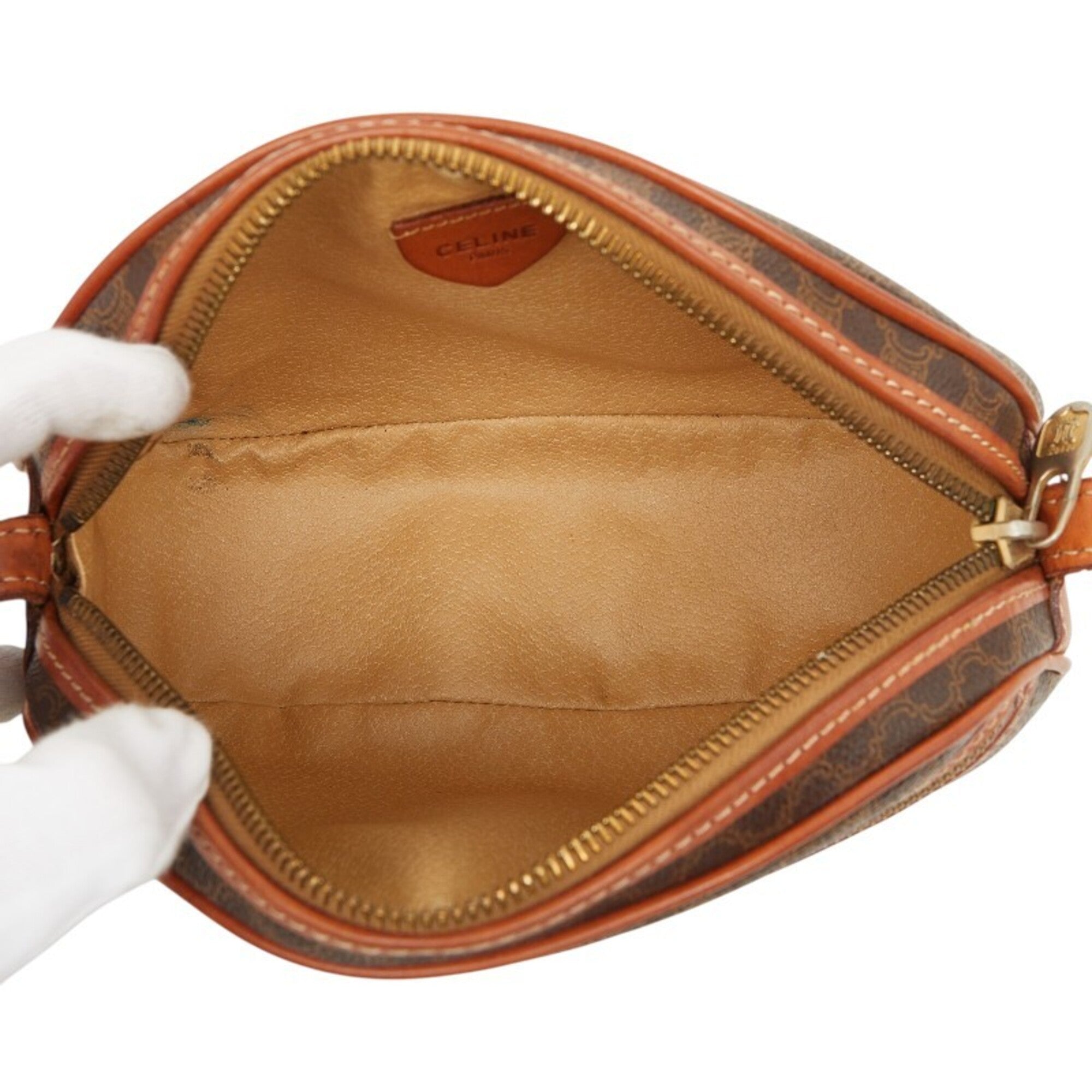 Celine Brown Pvc Leather Shoulder Bag (Pre-Owned)