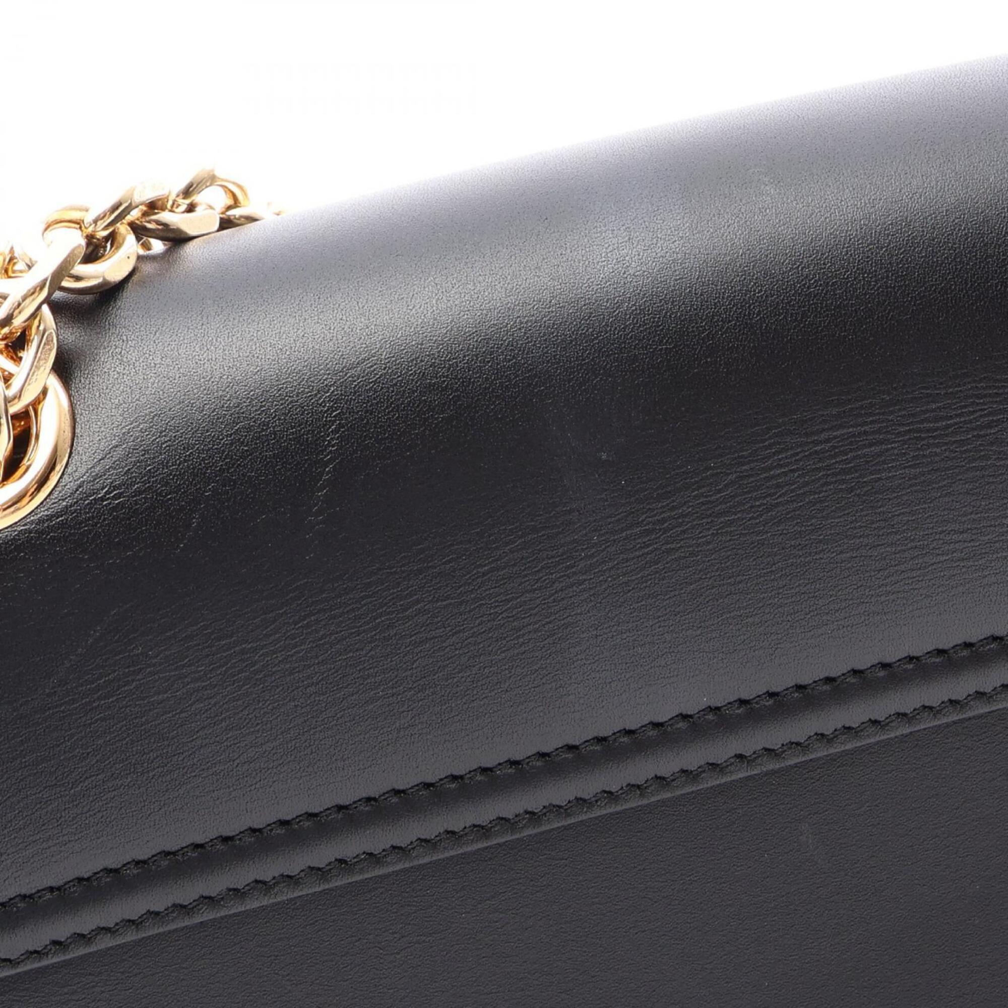 Celine Black Leather Handbag Shoulder Bag (Pre-Owned)