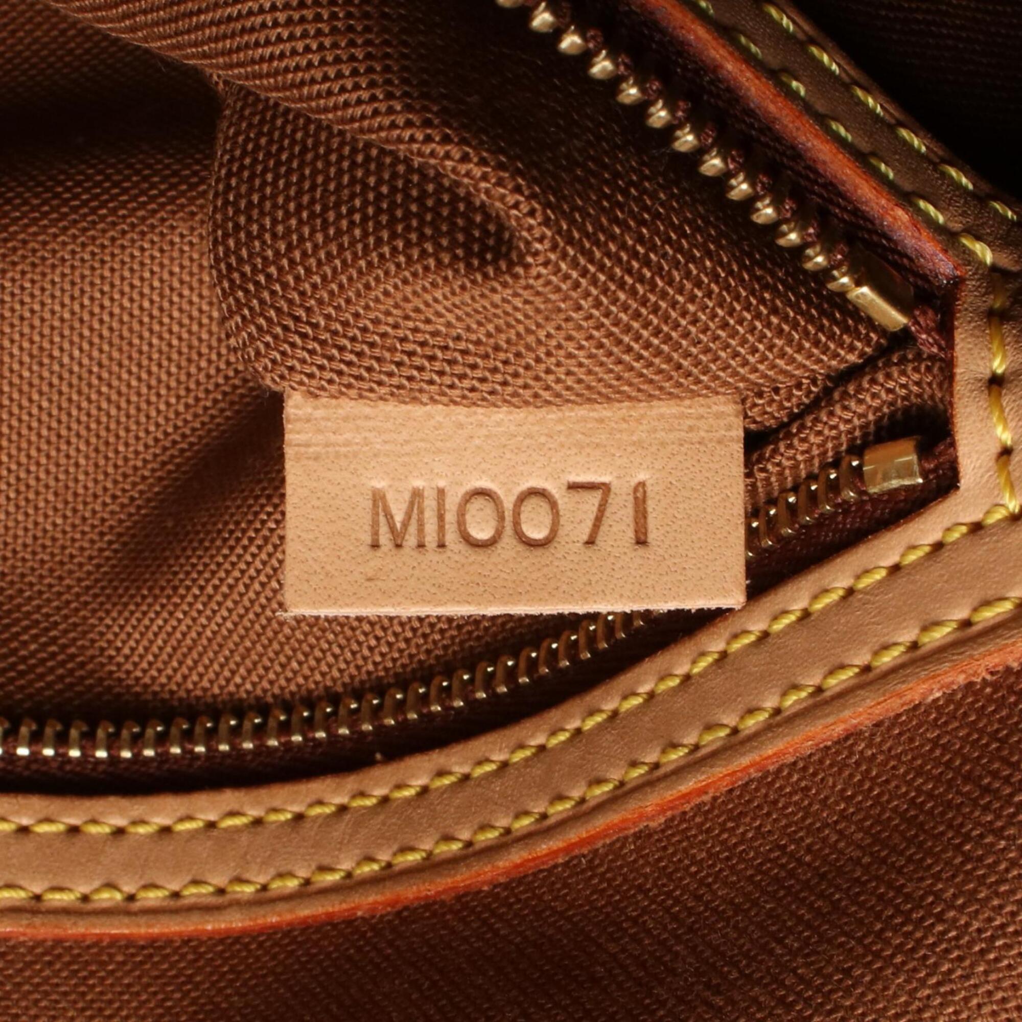 Louis Vuitton Brown Coated Canvas Pvc Monogram Leather Handbag (Pre-Owned)