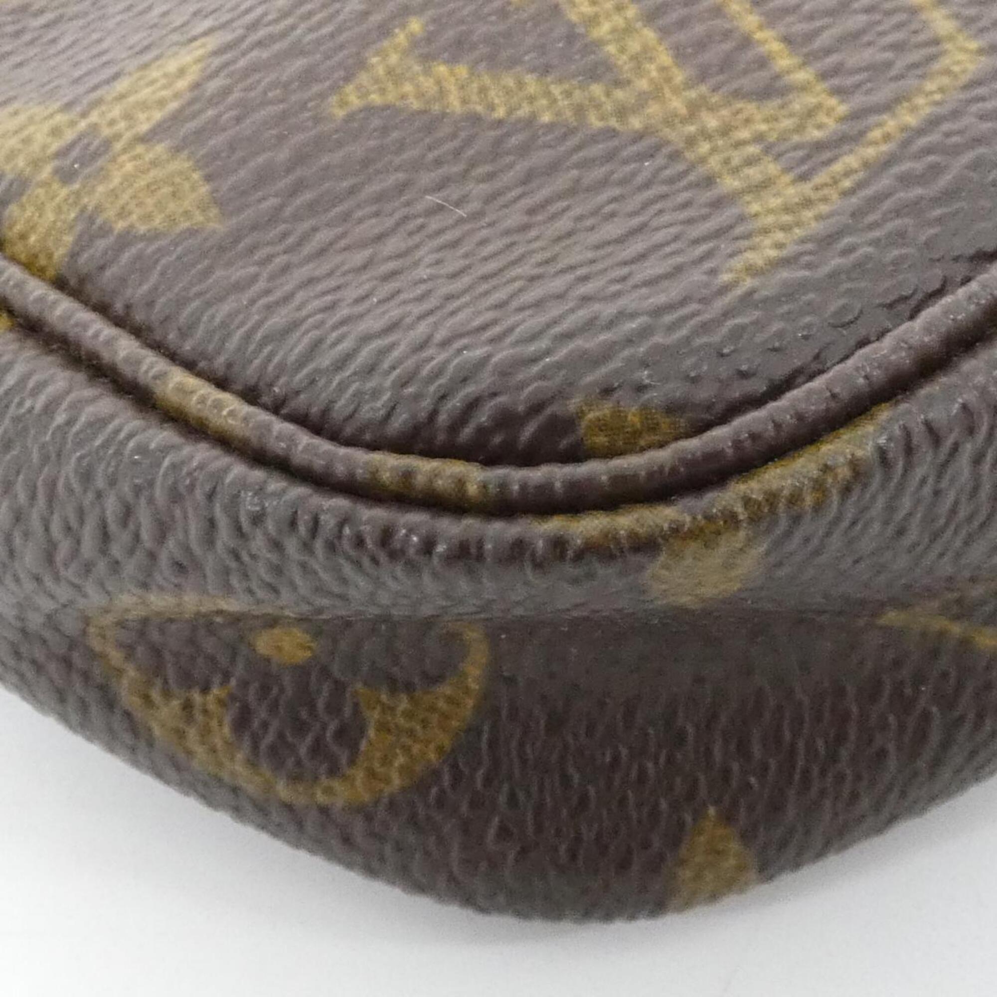 Louis Vuitton Brown Coated Canvas Pochette Pouch (Pre-Owned)