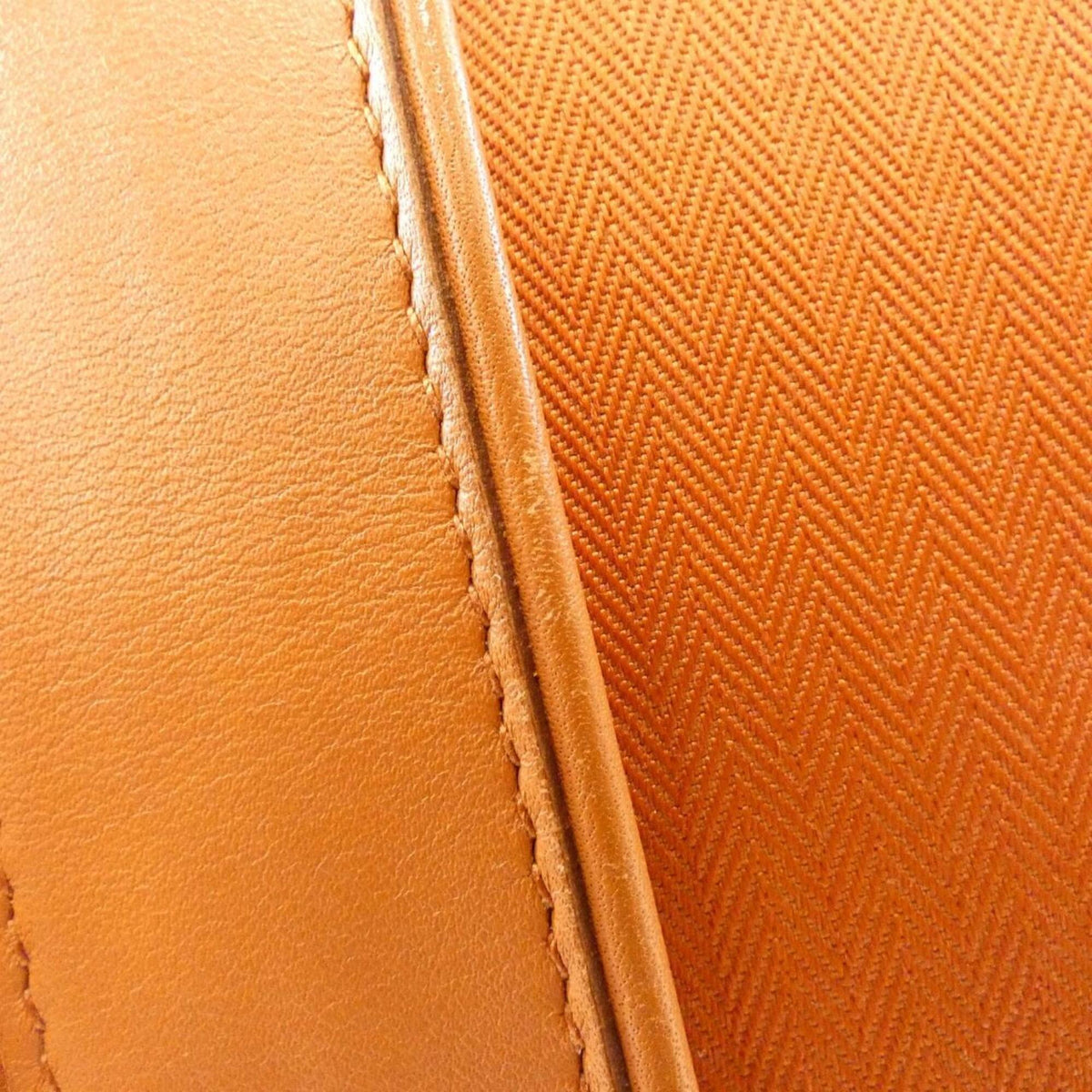Hermes Acapulco Brique Toile Chevron Pochette Shoulder Bag (Pre-Owned)