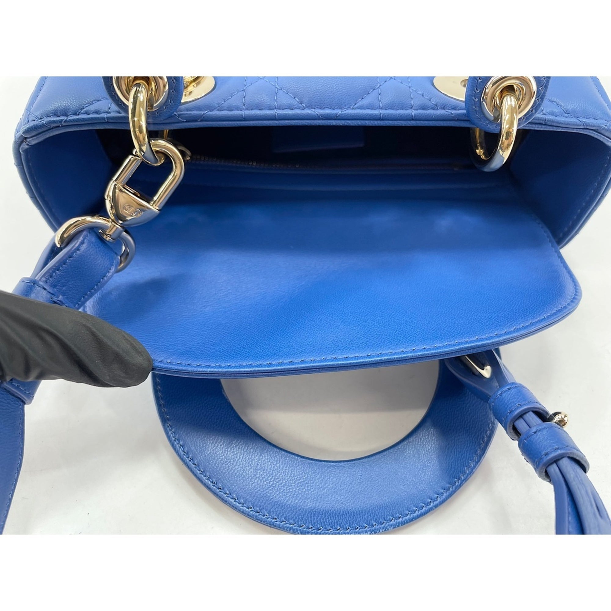 Christian Dior Blue Leather Handbag (Pre-Owned)