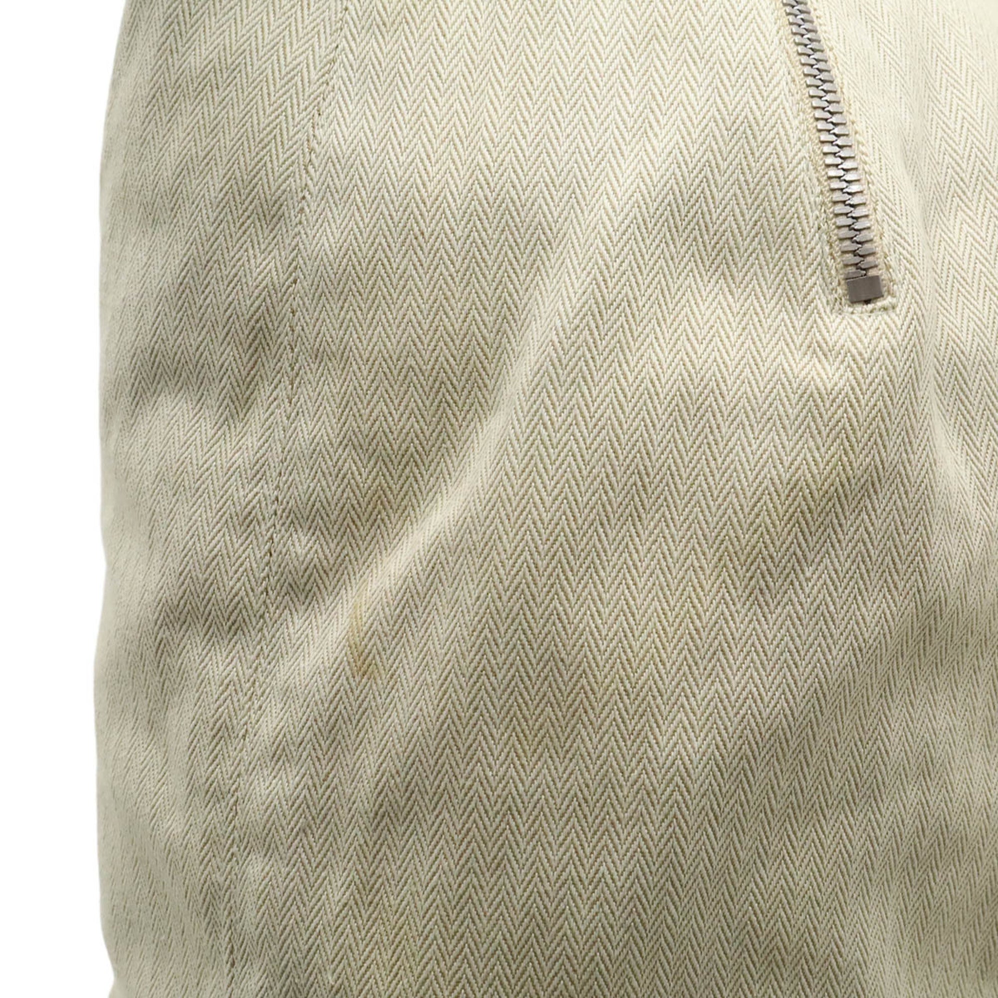 Hermes Natural Navy Orange Yellow Canvas Shoulder Bag Sling Bag (Pre-Owned)