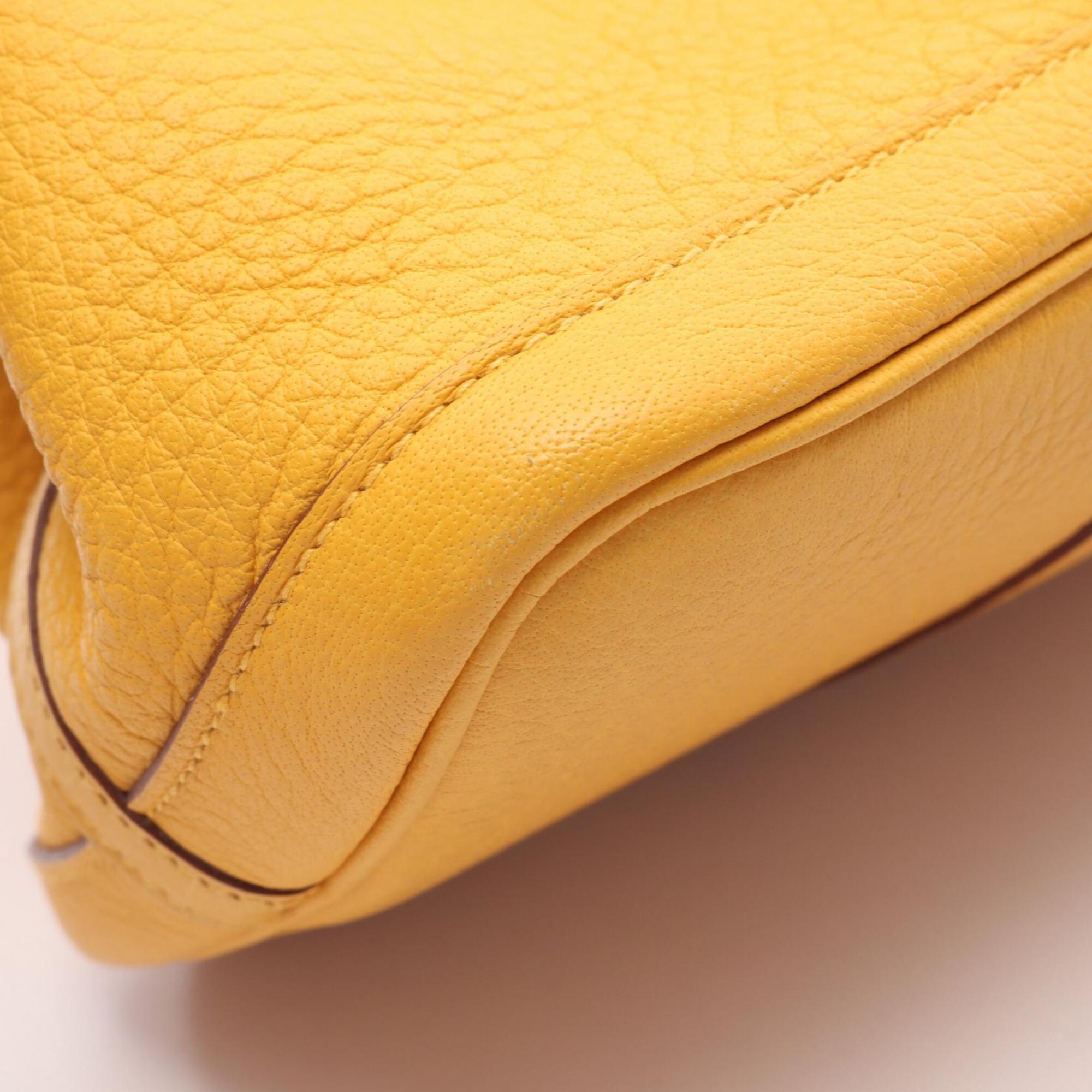 Hermes Yellow Negonda Leather Leather Handbag Tote Bag (Pre-Owned)