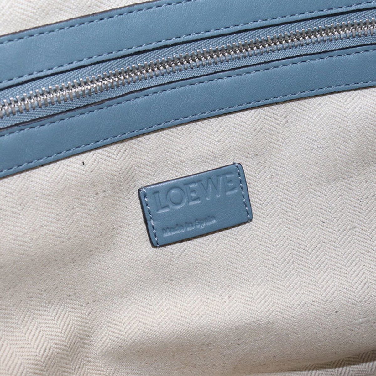 Loewe Blue Leather Shoulder Bag (Pre-Owned)