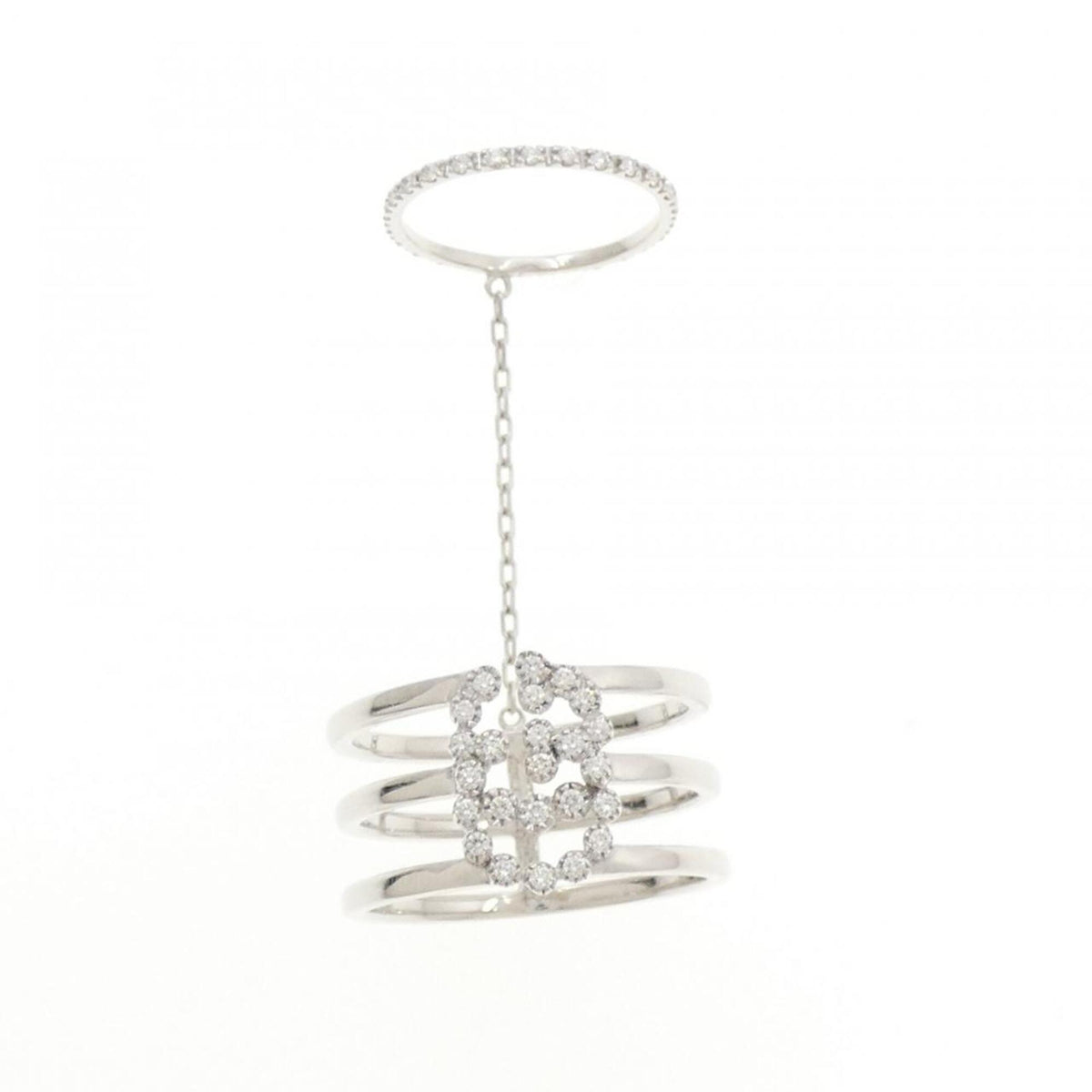 Gucci White Gold White Gold (18K) Band Ring (Pre-Owned)