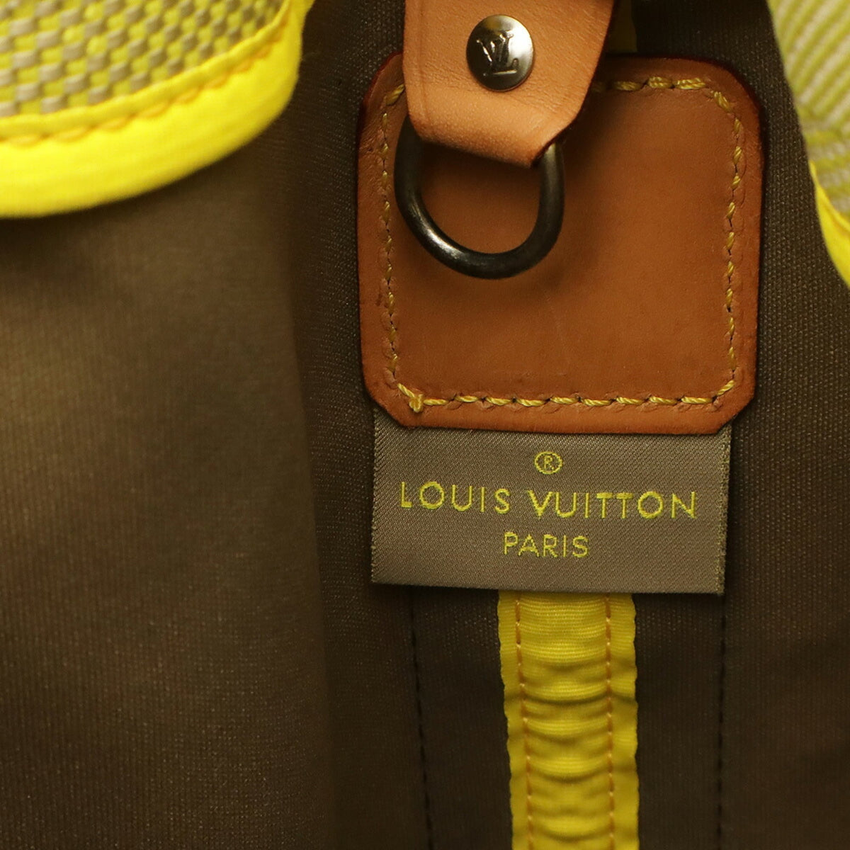 Louis Vuitton Lime Yellow Damier Geant Canvas Handbag Shoulder Bag (Pre-Owned)