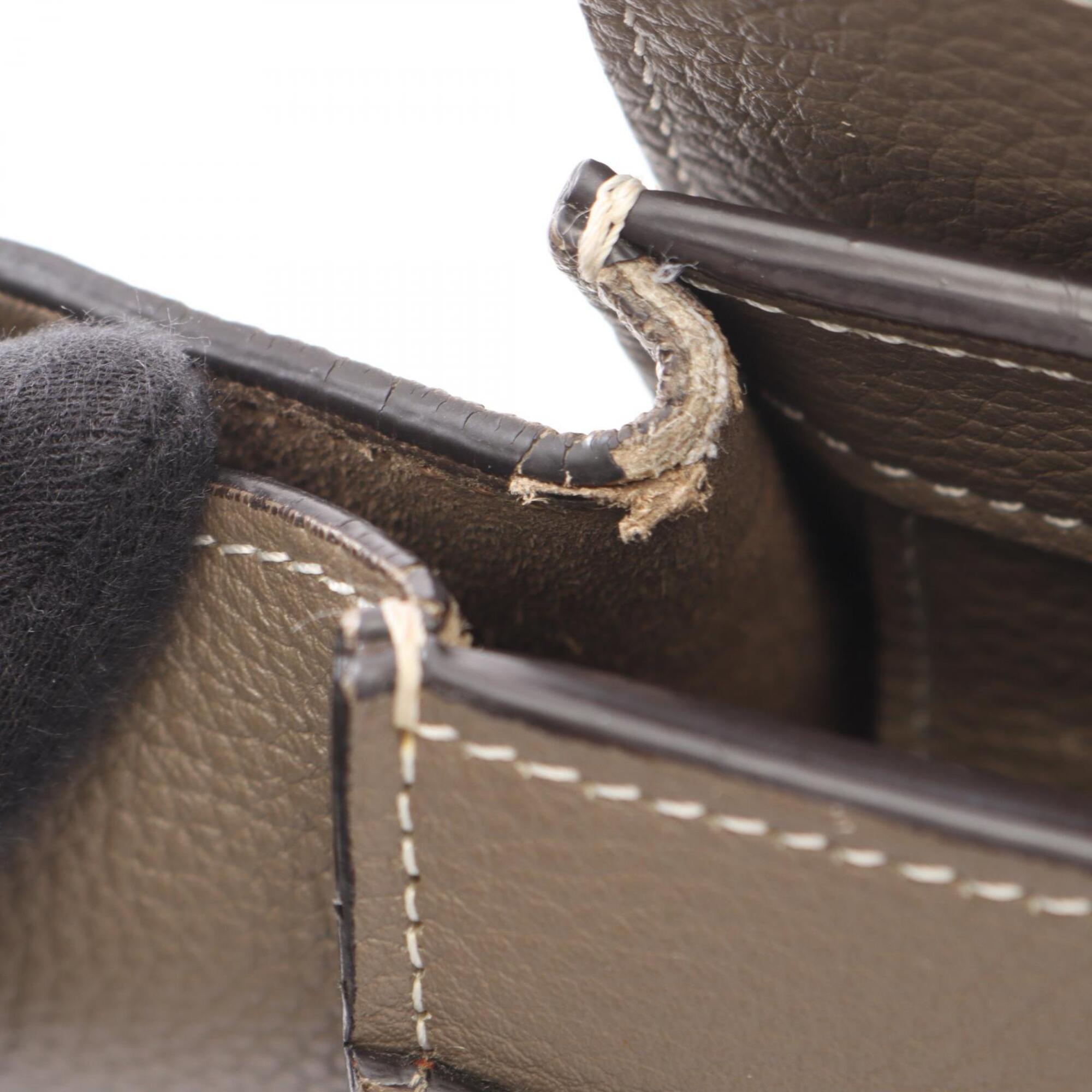 Celine Beige Leather Handbag Tote Bag (Pre-Owned)
