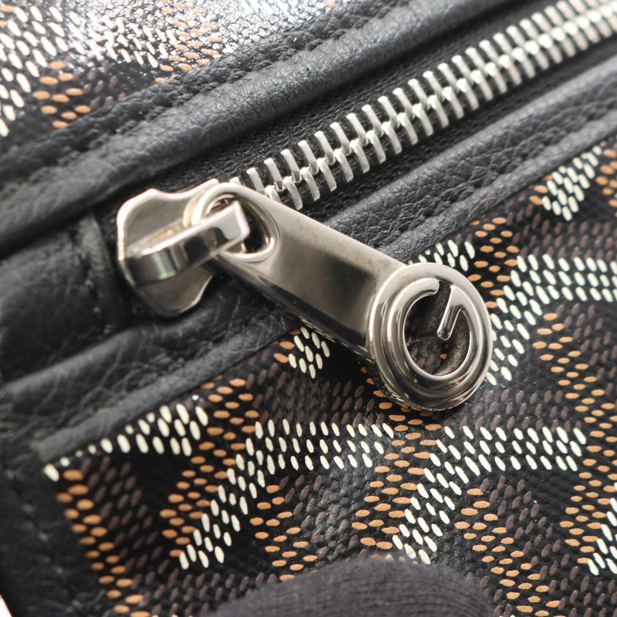 Goyard Black Multi-Color Coated Canvas Pvc Leather Backpack Handbag (Pre-Owned)