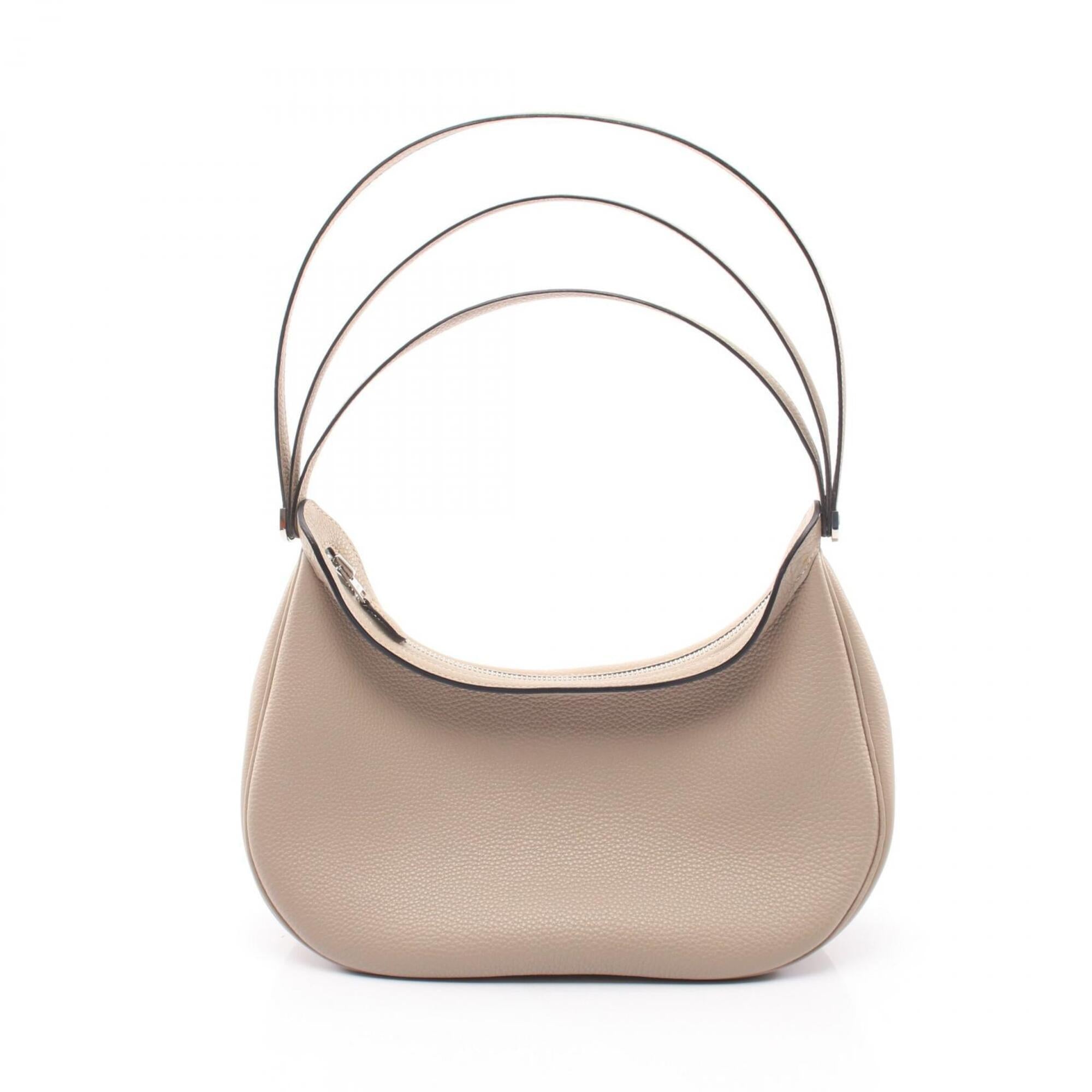 Hermes Beige Togo Leather Handbag Shoulder Bag (Pre-Owned)