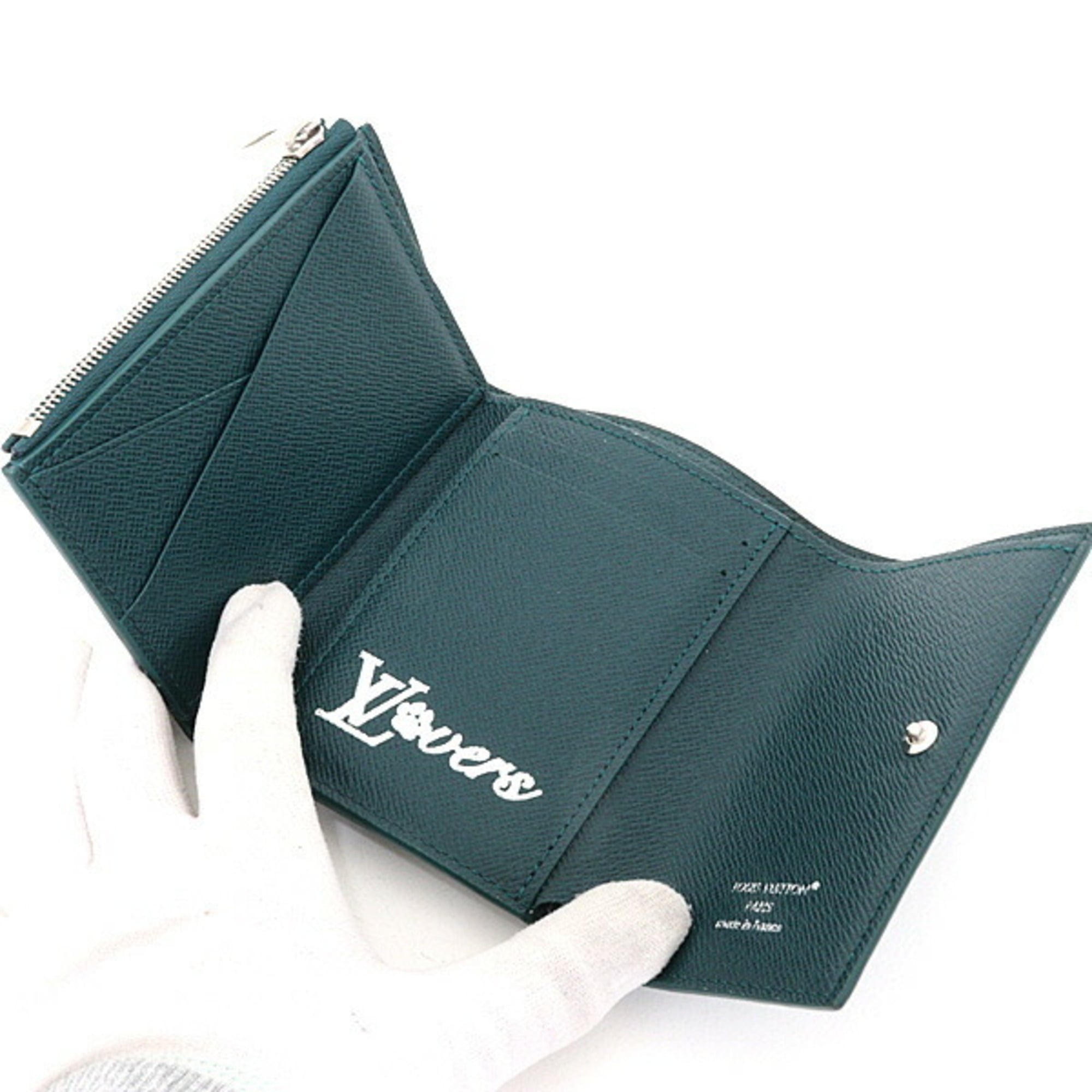 Louis Vuitton Monogram Green Wallet (Tri-Fold) (Pre-Owned)