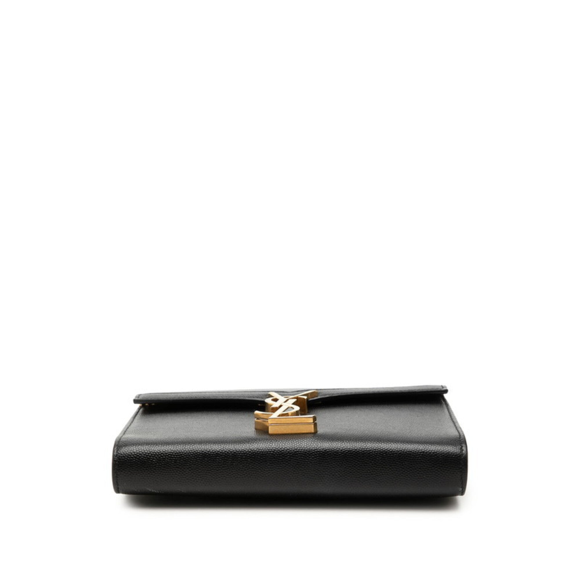 Saint Laurent Black Leather Shoulder Bag (Pre-Owned)