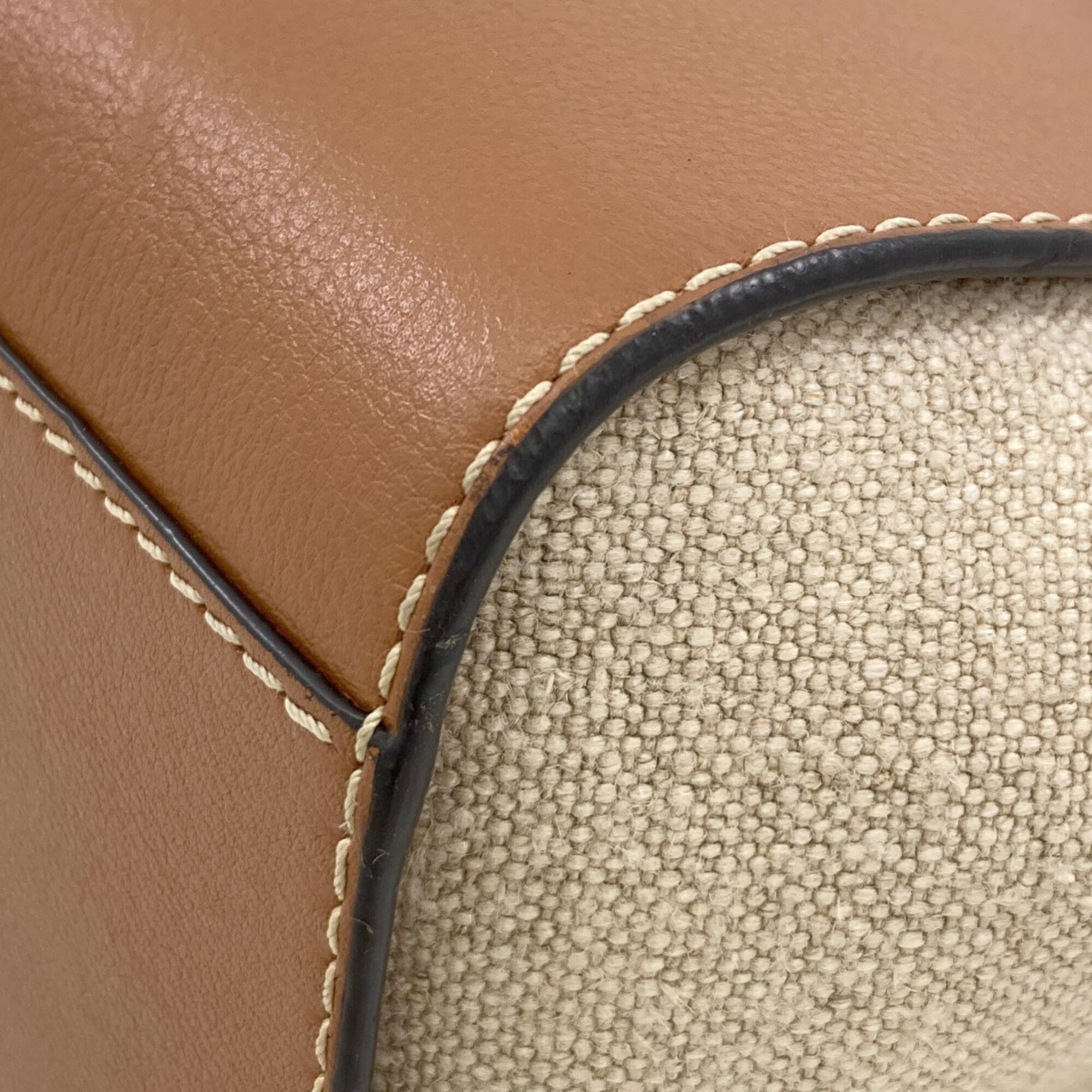 Loewe Brown Canvas Handbag (Pre-Owned)