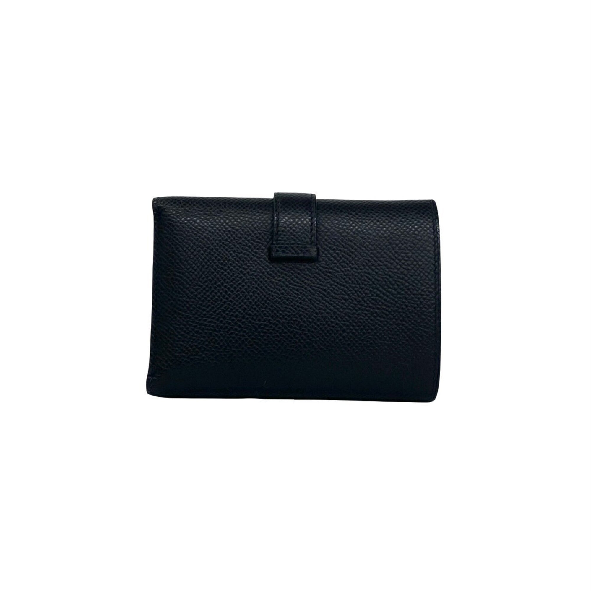 Hermes Black Epsom Leather Wallet (Tri-Fold) (Pre-Owned)