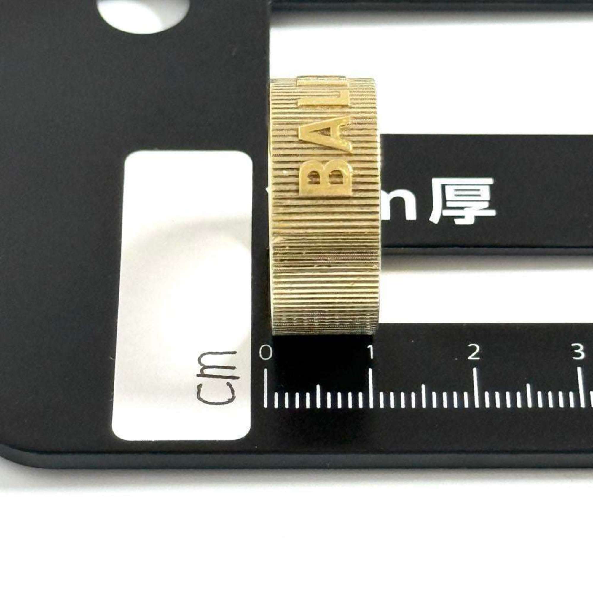 Balenciaga Gold Silver 925 Band Ring (Pre-Owned)