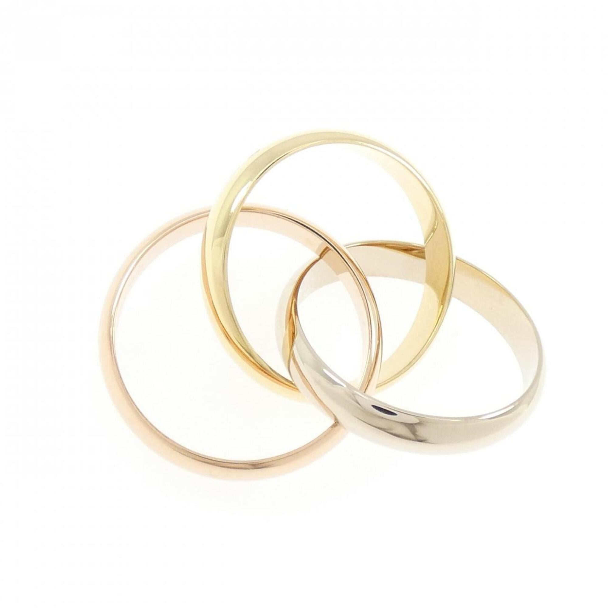 Cartier Pink Gold White Gold Yellow Gold Yellow Gold (18K) Pink Gold (18K) White Gold (18K) Band Ring (Pre-Owned)