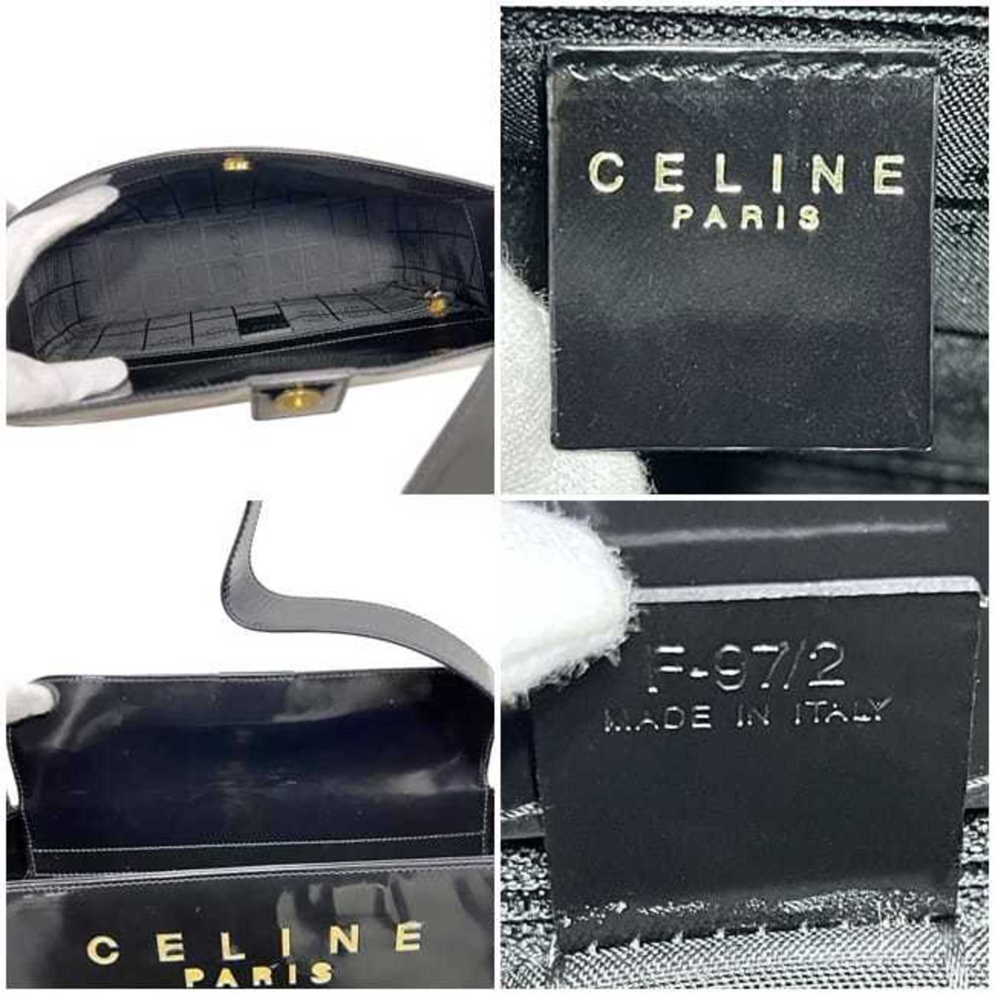 Celine Black Leather Shoulder Bag (Pre-Owned)