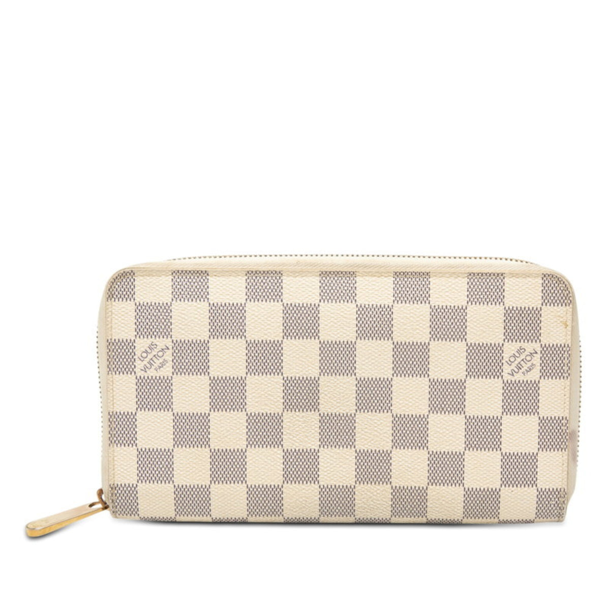 Louis Vuitton White Pvc Leather Long Wallet (Bi-Fold) (Pre-Owned)