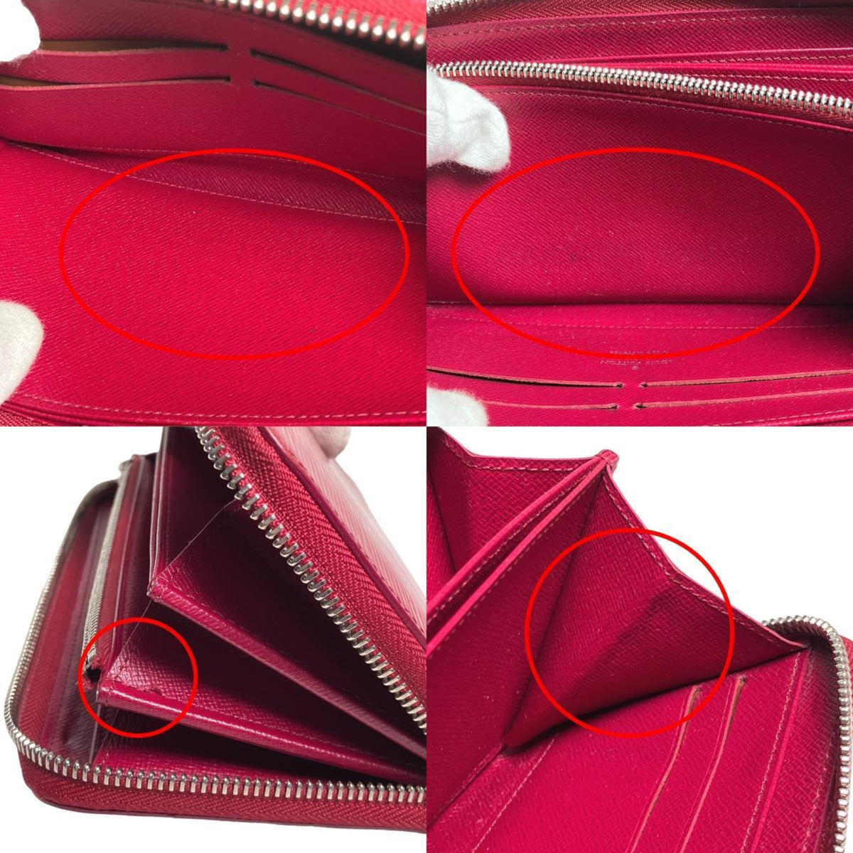 Louis Vuitton Fuchsia Epi Leather Long Wallet (Bi-Fold) (Pre-Owned)