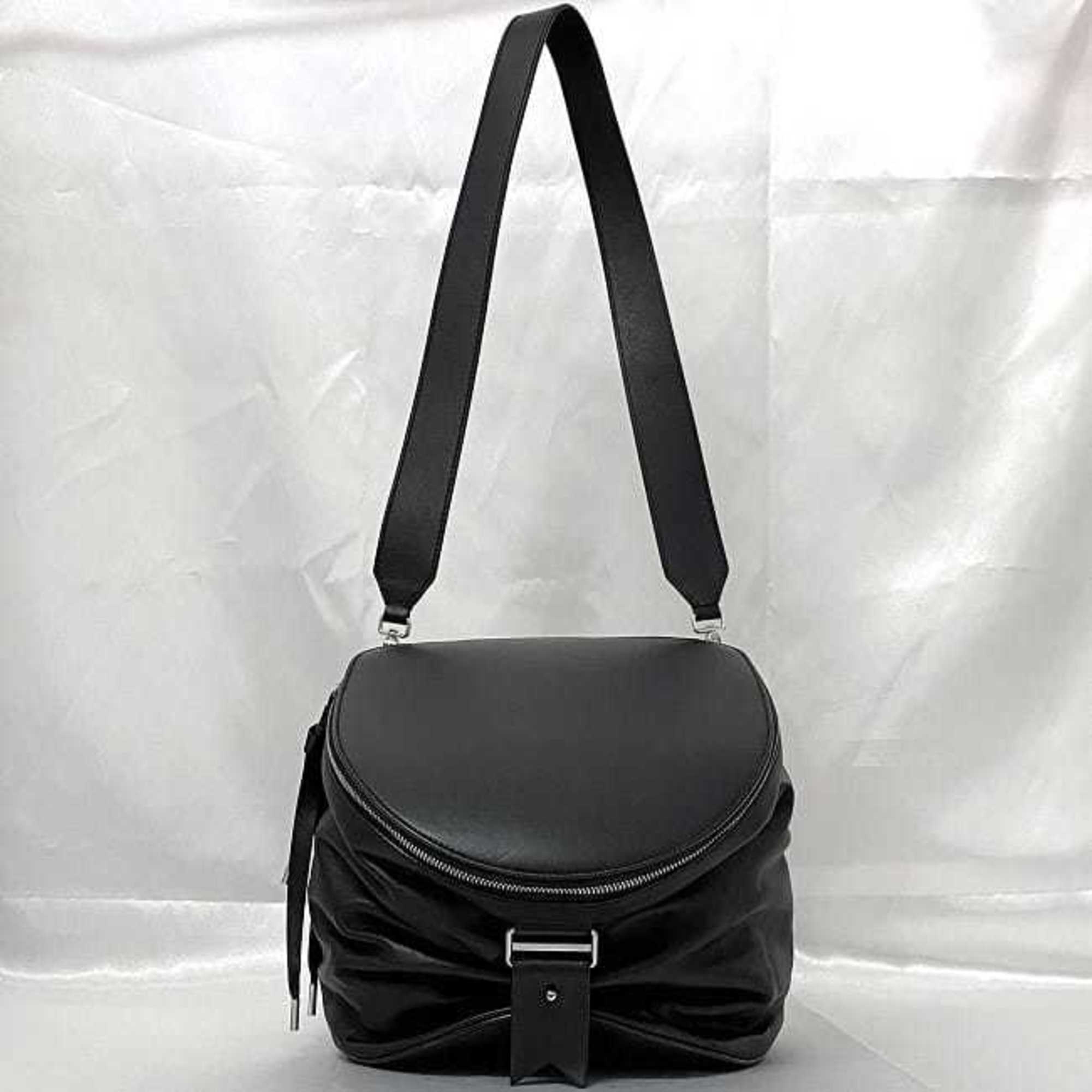 Bally Black Leather Backpack (Pre-Owned)