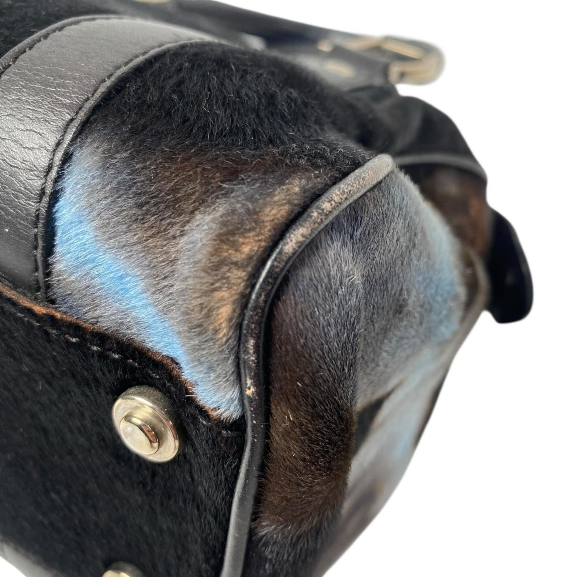 Christian Dior Multi-Color Leather Boston Bag Handbag (Pre-Owned)