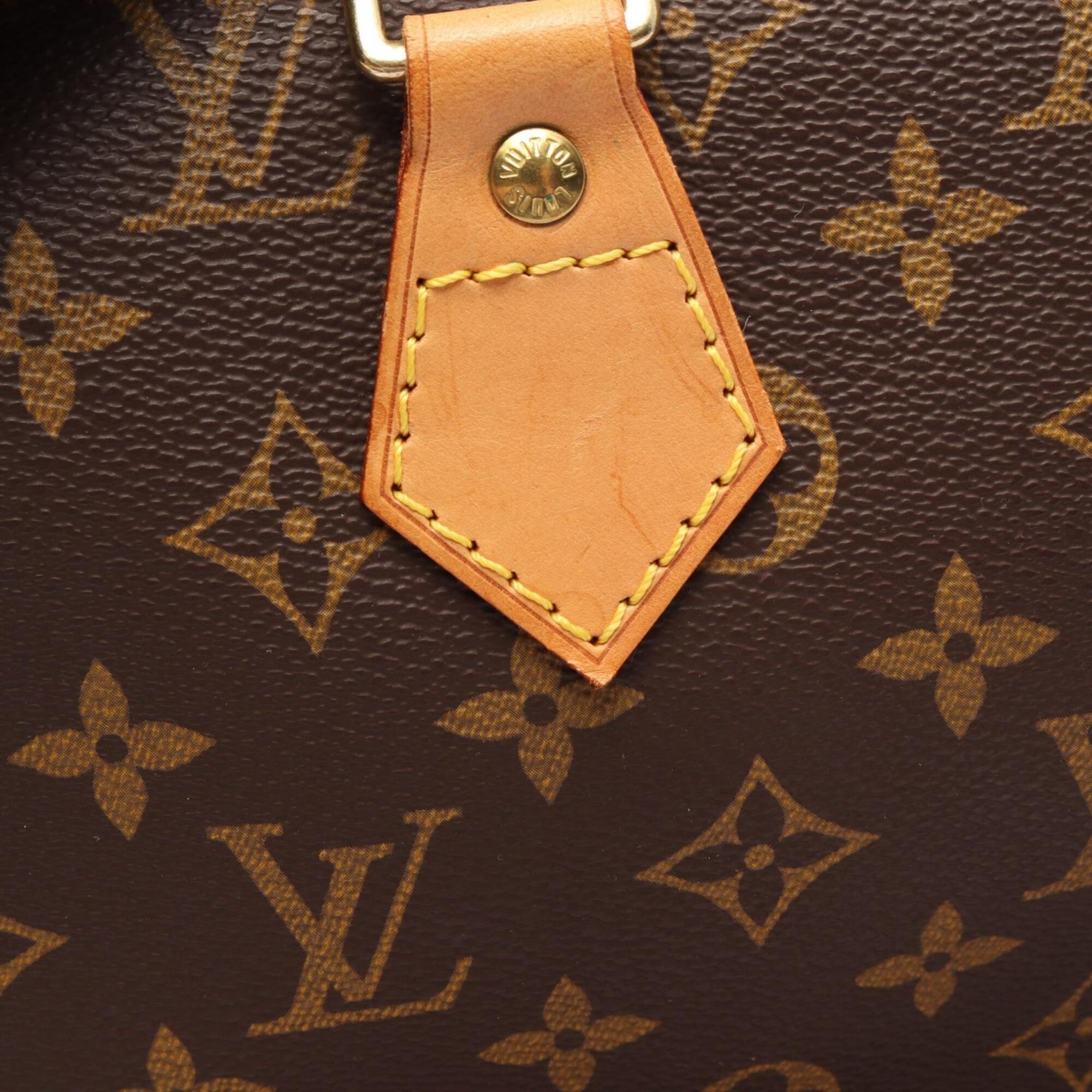 Louis Vuitton Brown Coated Canvas Leather Handbag (Pre-Owned)