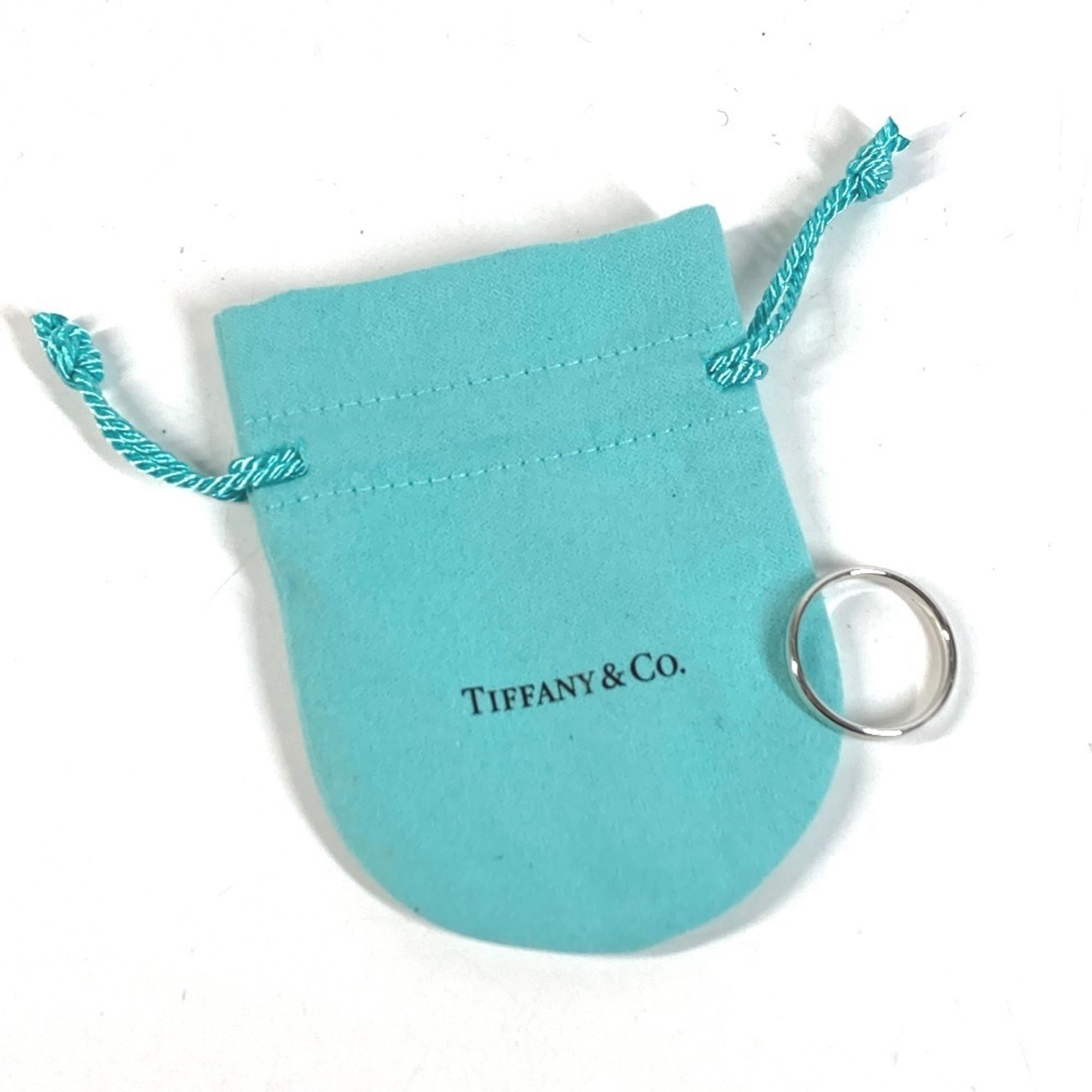 Tiffany Silver Platinum 950 Band Ring (Pre-Owned)