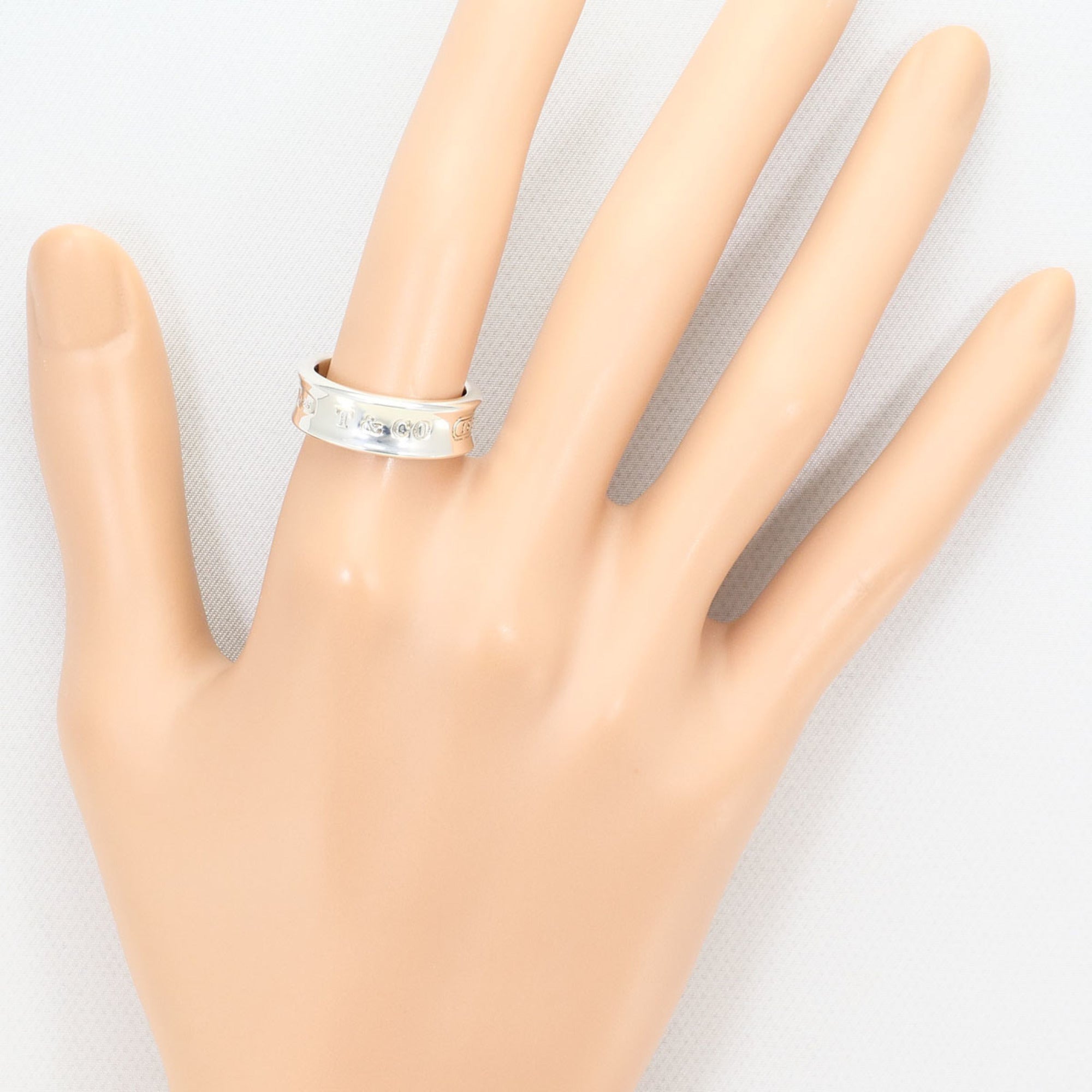 Tiffany Silver Silver 925 Band Ring (Pre-Owned)