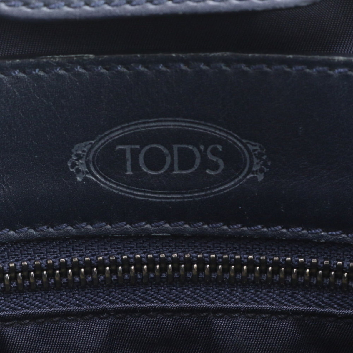 Tod's Gray Leather Shoulder Bag Tote Bag (Pre-Owned)