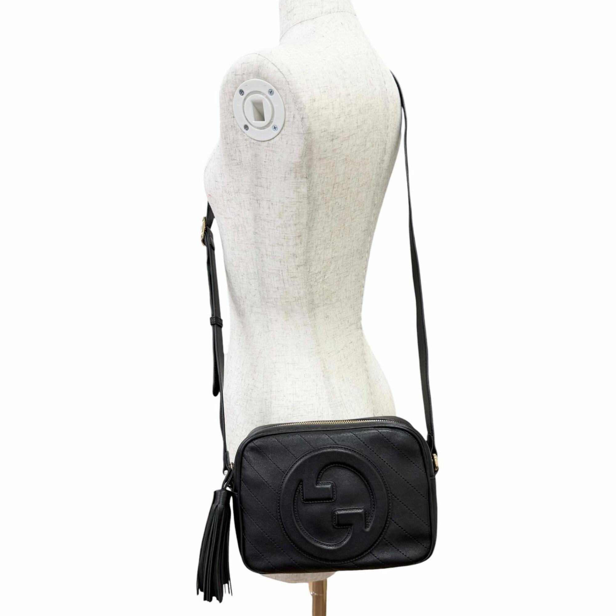 Gucci Black Leather Shoulder Bag (Pre-Owned)