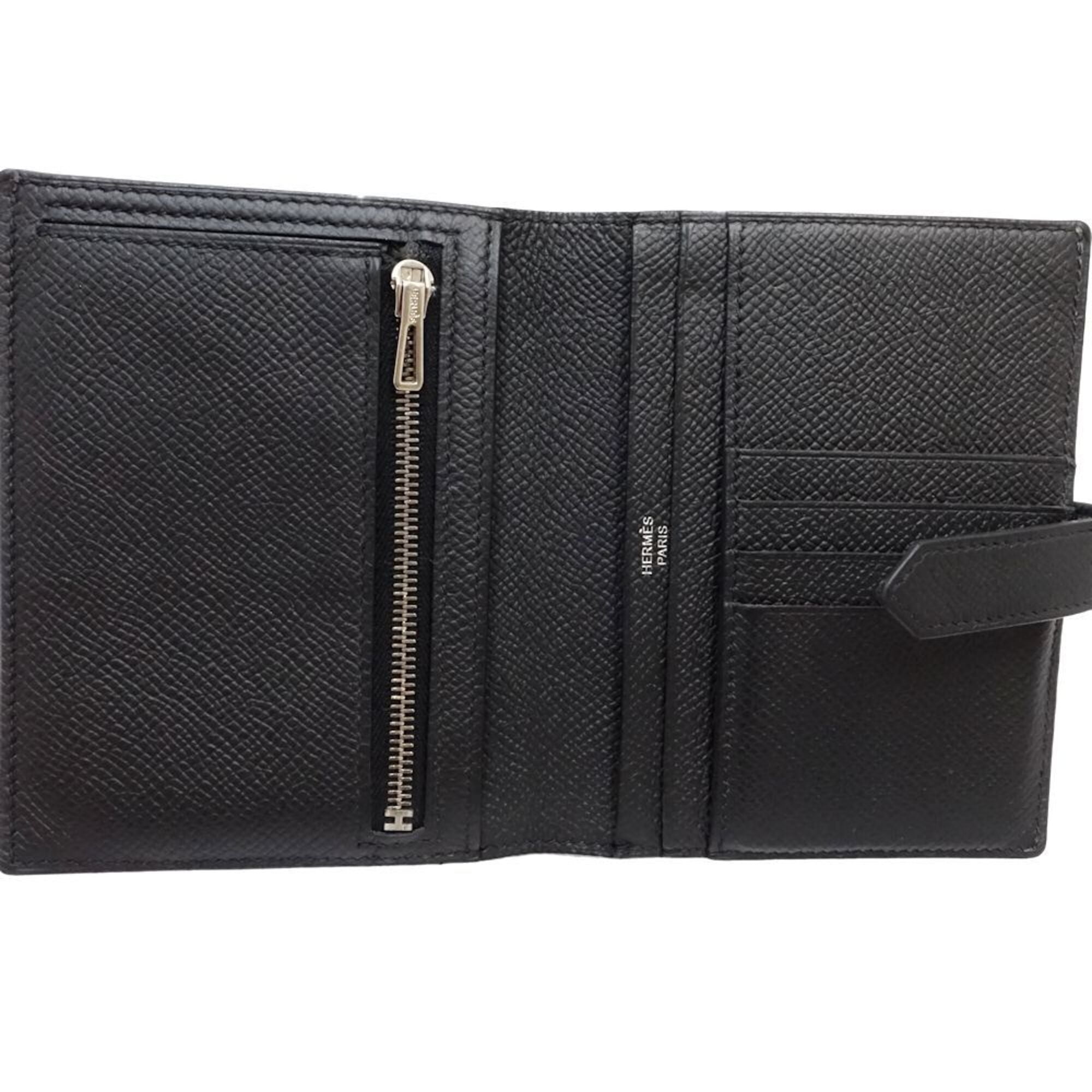 Hermes Black Epsom Leather Wallet (Bi-Fold) (Pre-Owned)