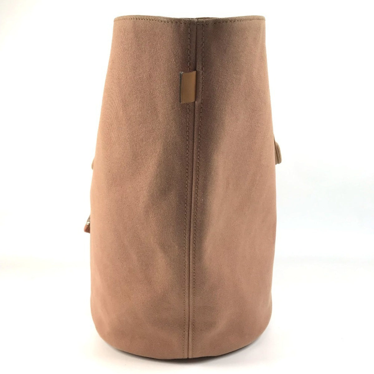 Hermes Brown Cotton Beach Bag Shoulder Bag Tote Bag (Pre-Owned)